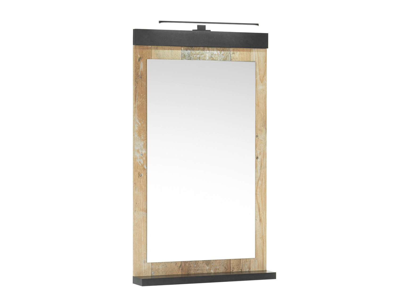 Kupaonsko ogledalo Cirtale 135 (Starinsko drvo + Antracit)