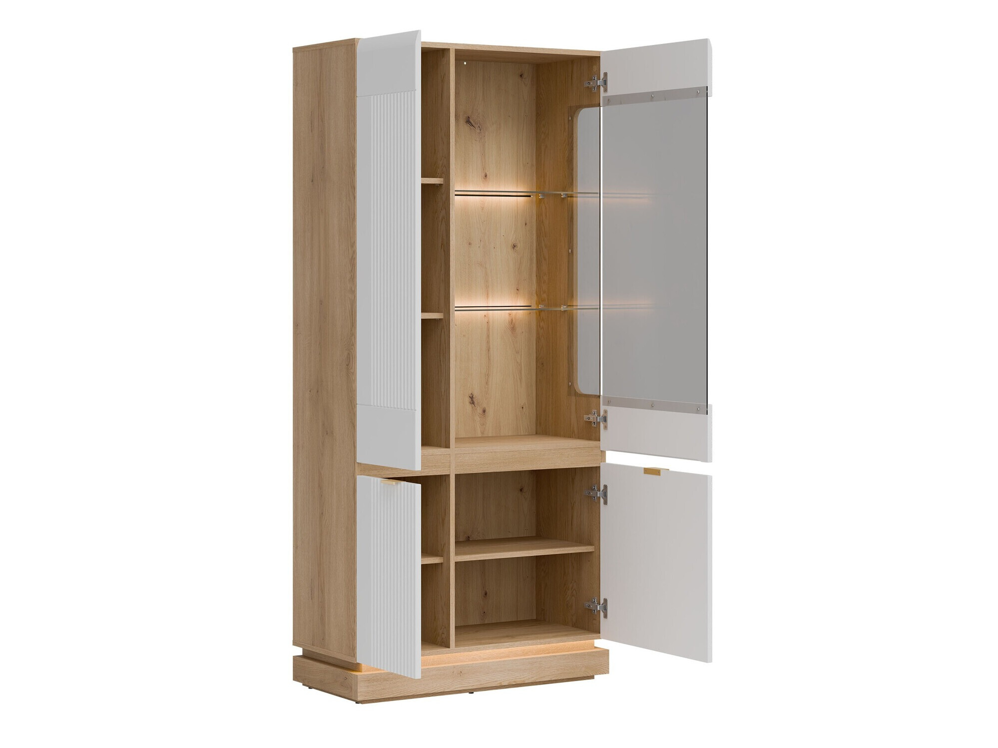 Polica Teselbu 111 (Bijela + Hrast)