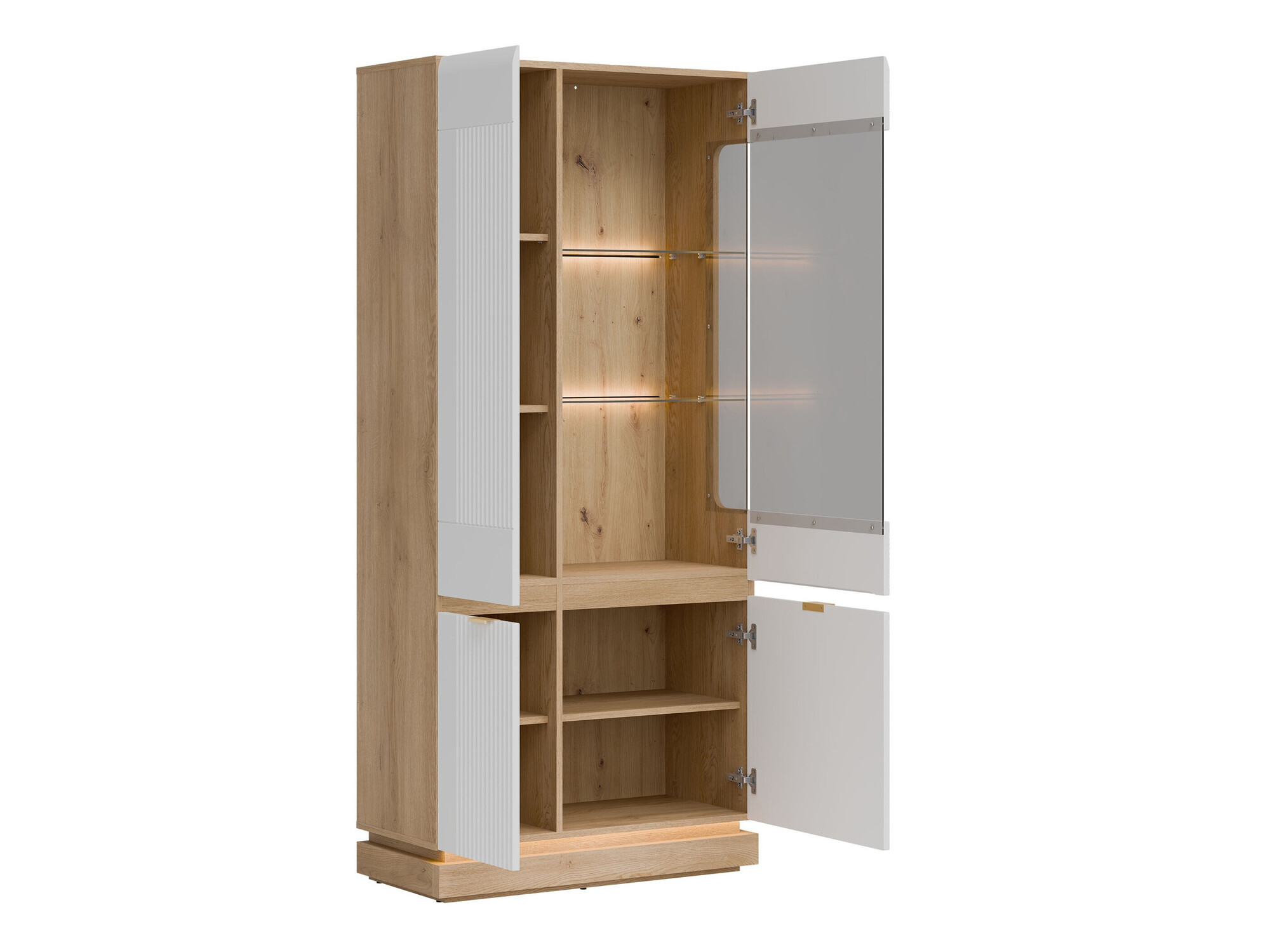 Polica Teselbu 111 (Bijela + Hrast)