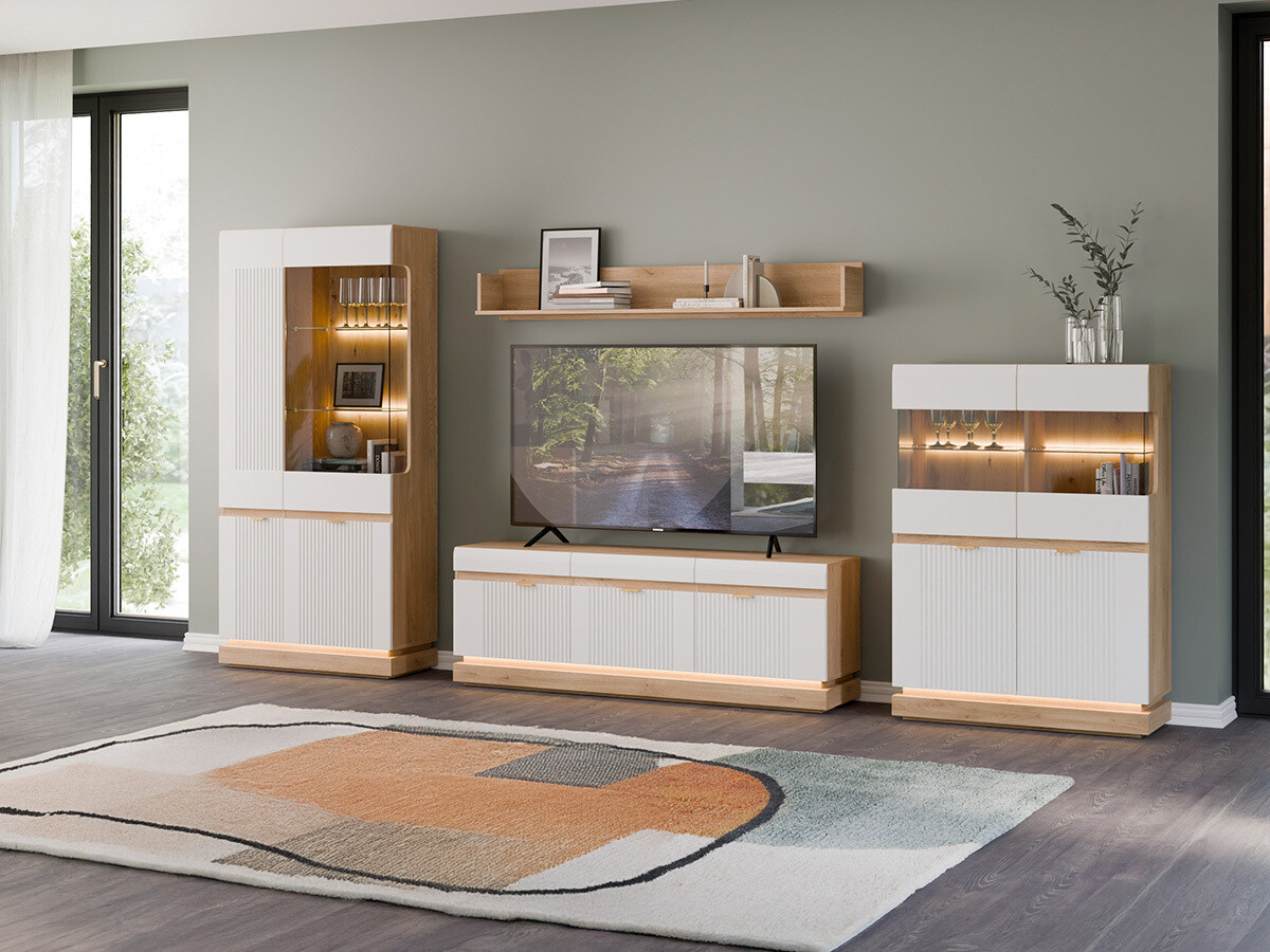 Dnevni boravak Teselbu 116 (Bijela + Hrast)