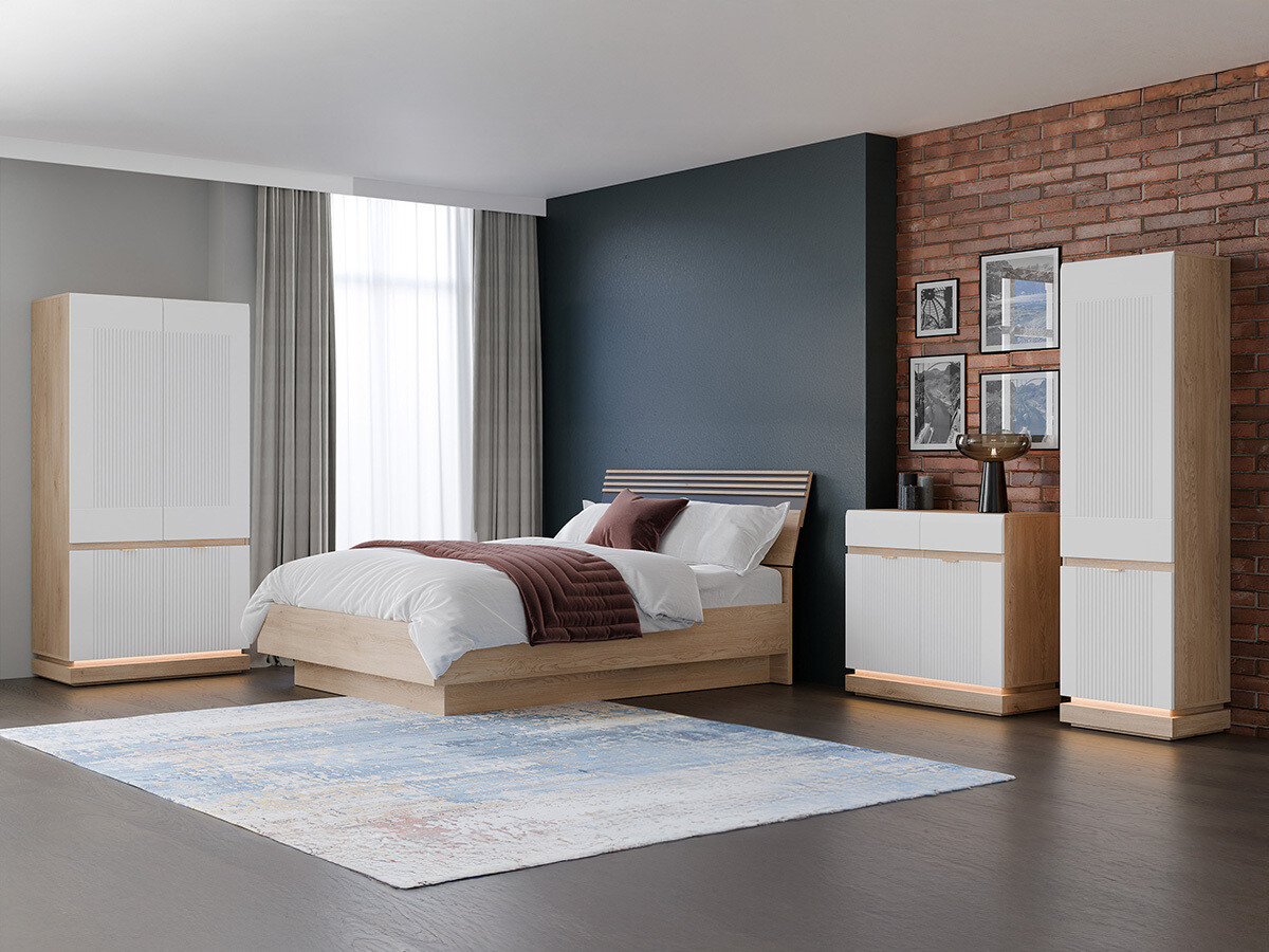 Ormar Teselbu 113 (Bijela + Hrast)