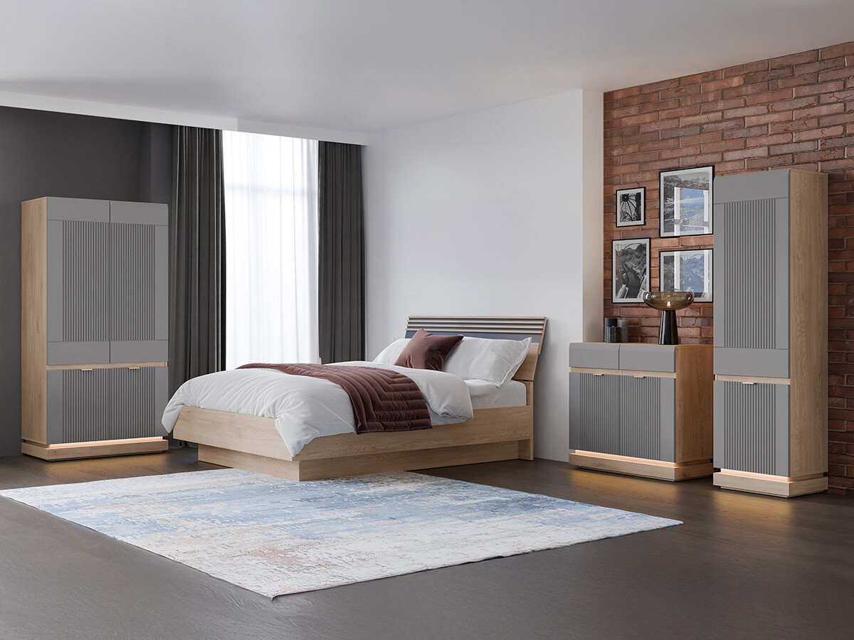 Ormar Teselbu 113 (Siva + Hrast)