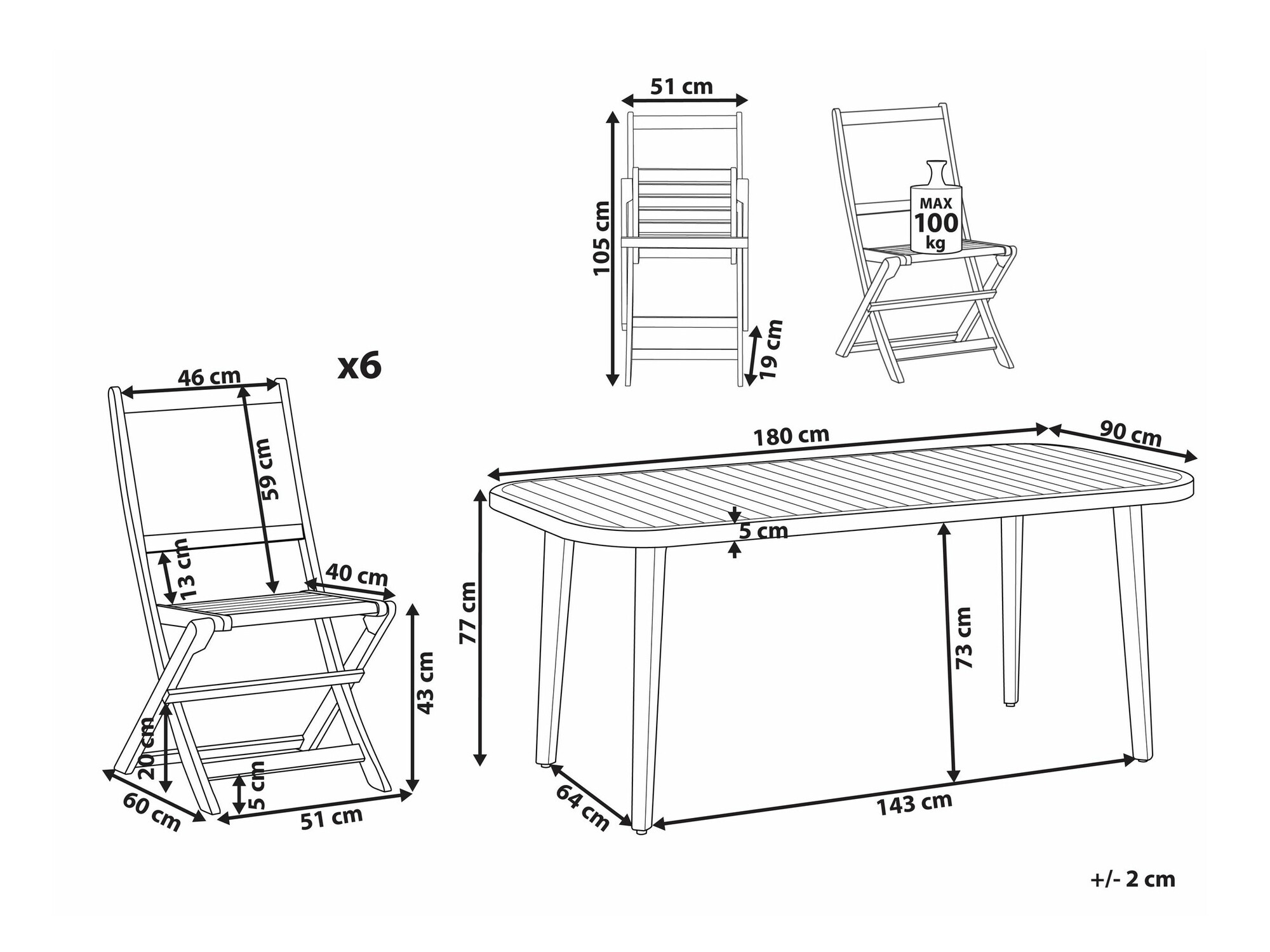 Set stola i stolica Berwyn 2624