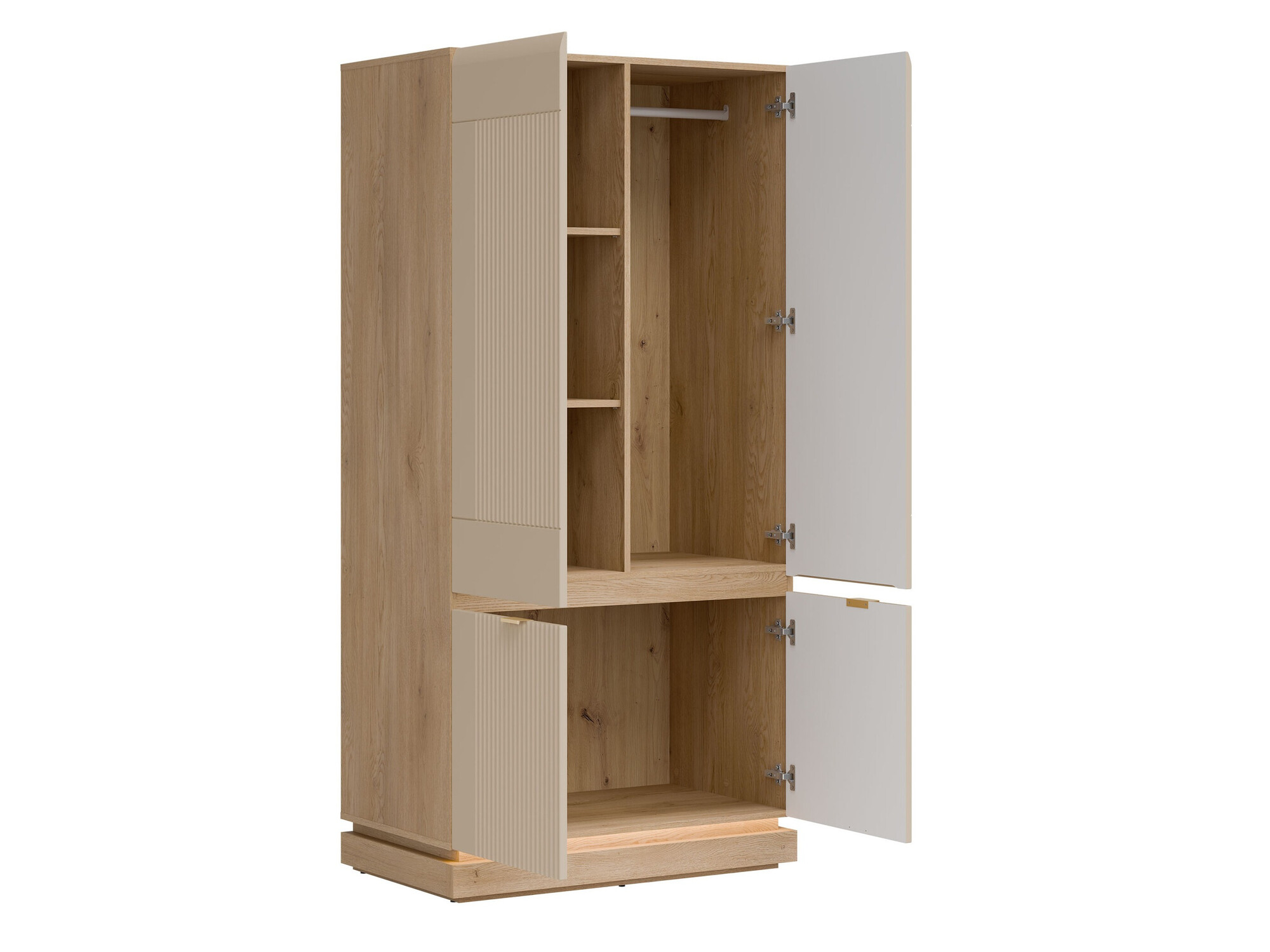 Set za spavaću sobu Teselbu 117 (Kašmir + Hrast)