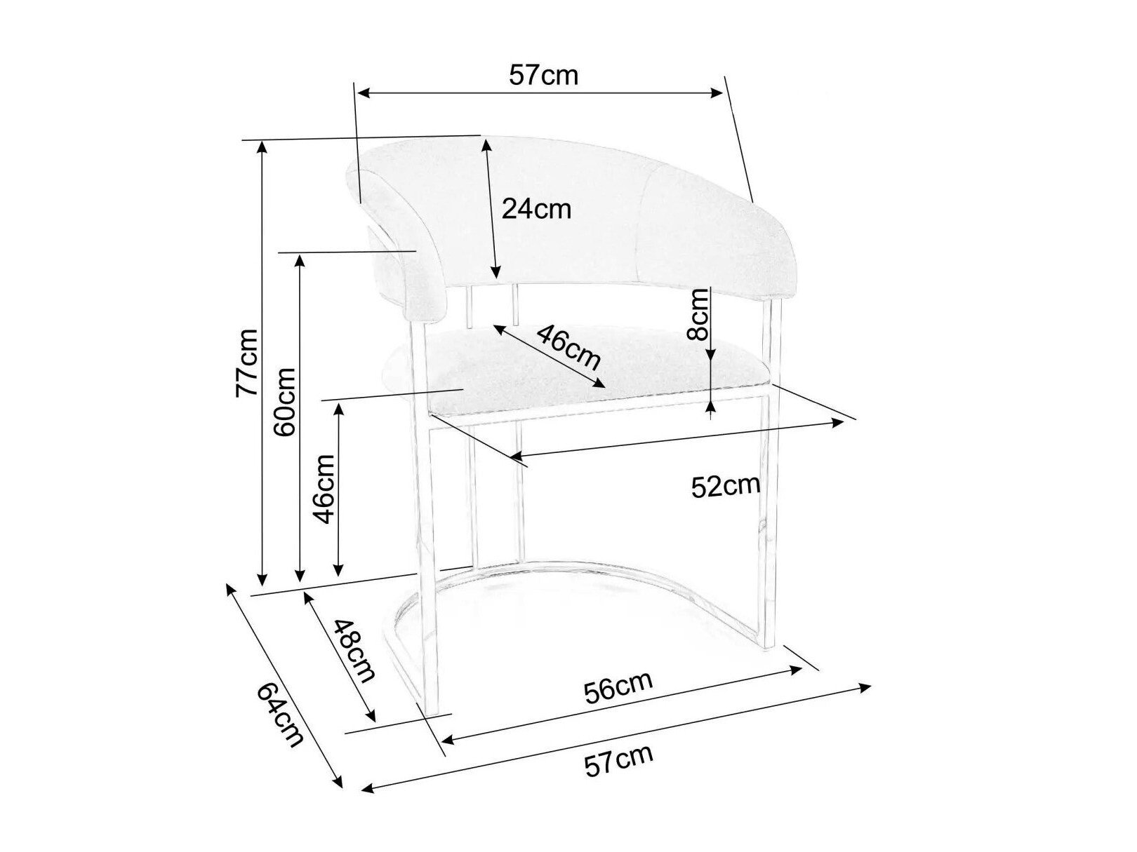 Stolica Detroit 740 (Bež)
