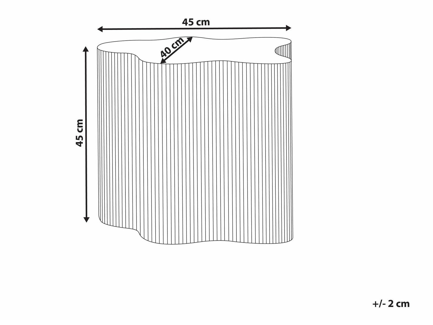 Pomoćni stolić Berwyn 2635 (Krem)