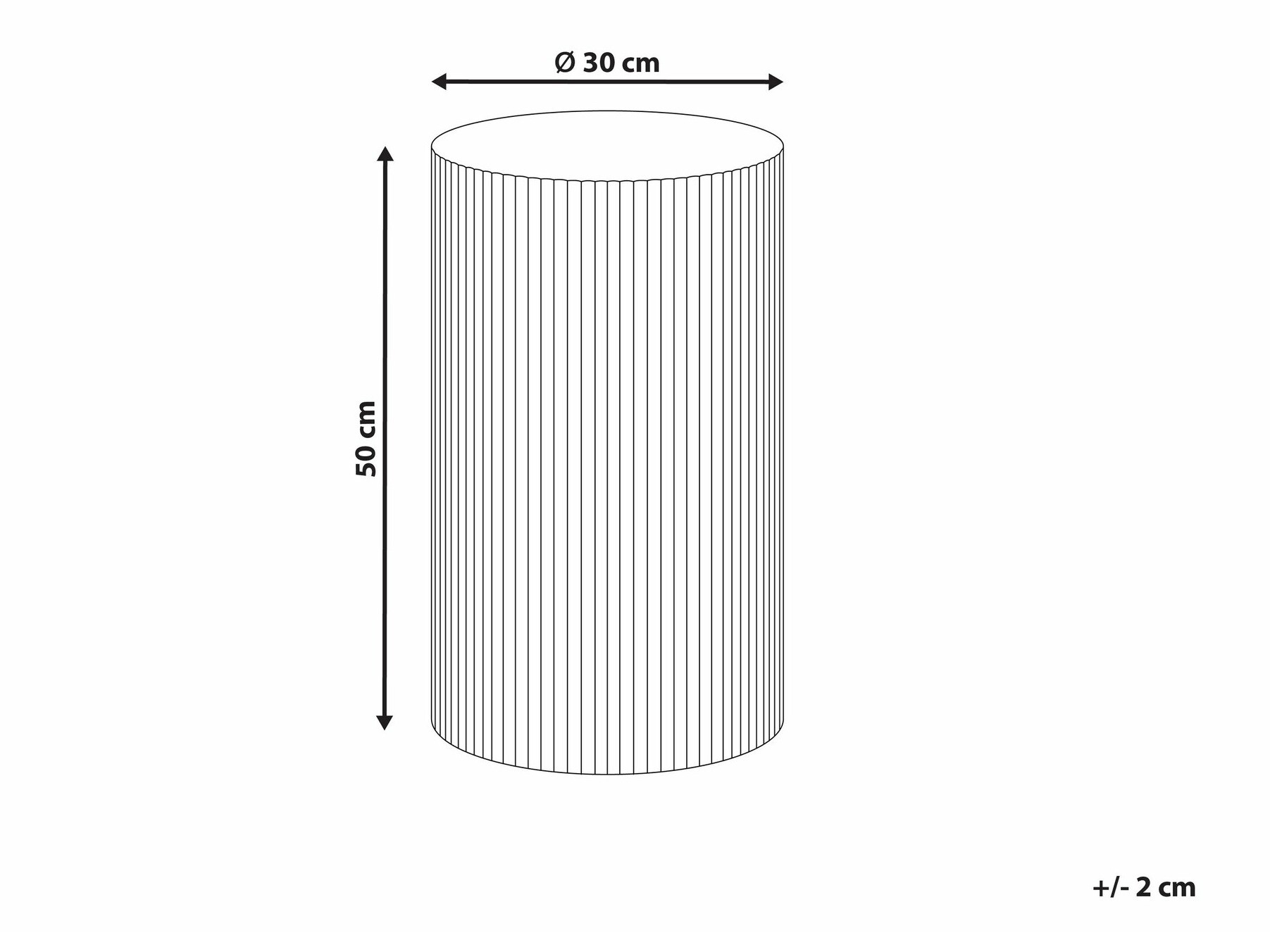 Pomoćni stolić Berwyn 2636 (Crna)