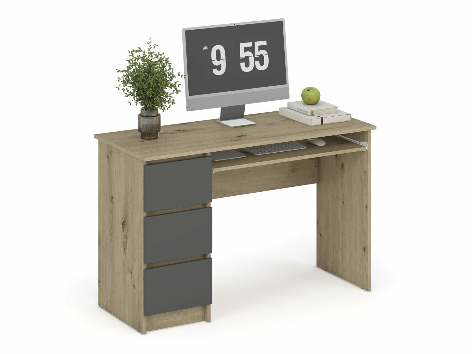 Uredski stol Houston 1949 (Grafit + Hrast Artisan)