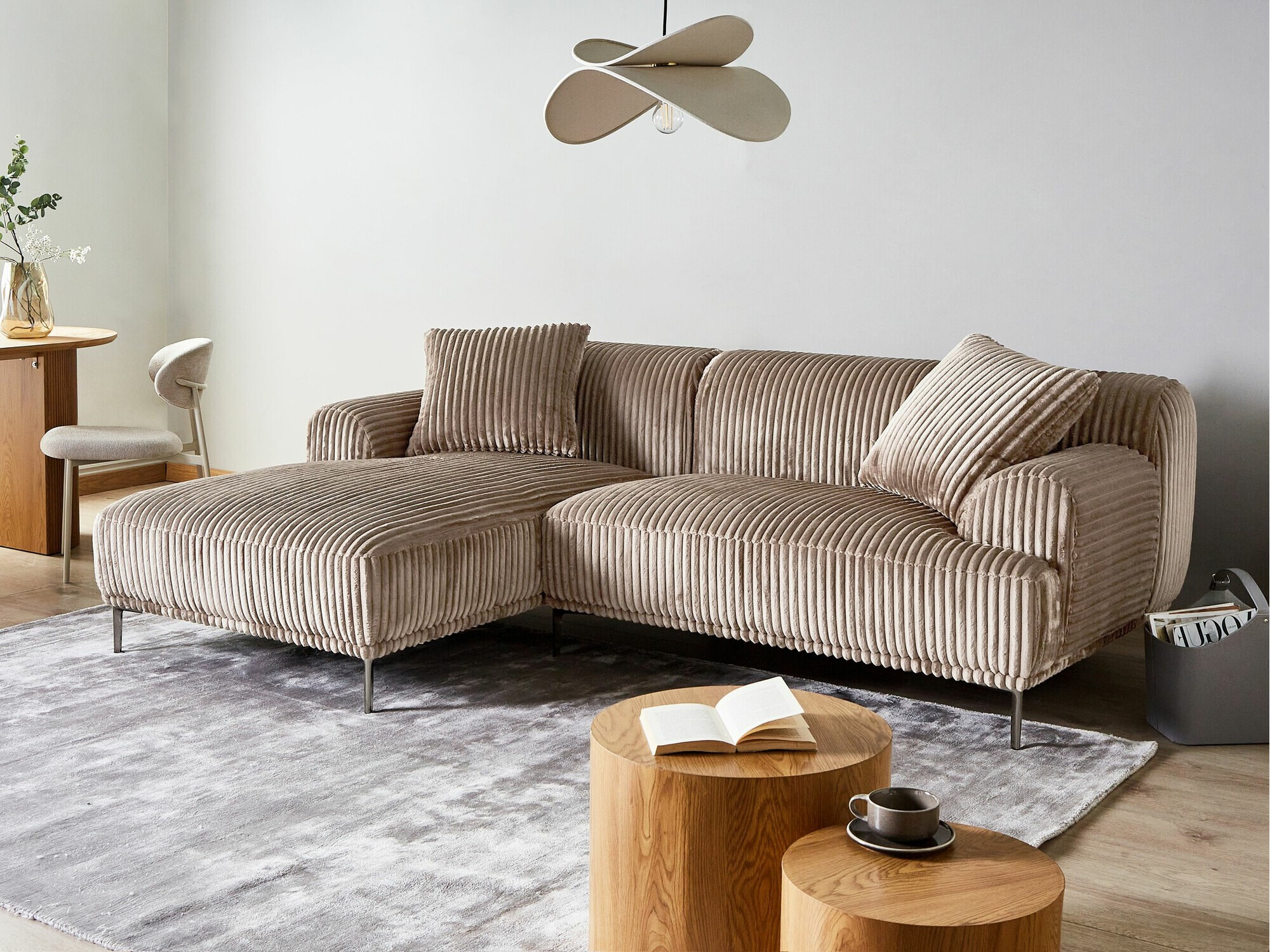 Kutna garnitura Berwyn 2640 (Svijetlo smeđa)