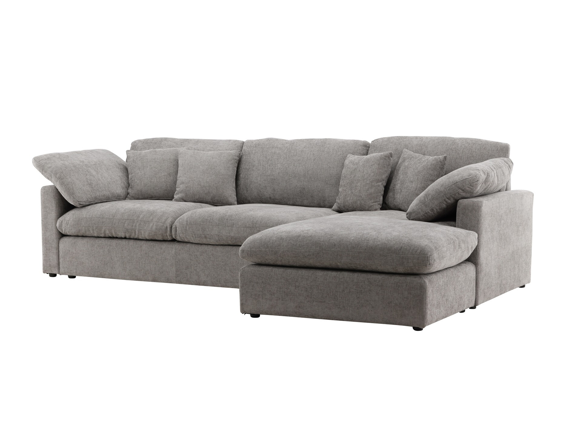 Kutna garnitura Dallas 4813 (Tamno sivo)