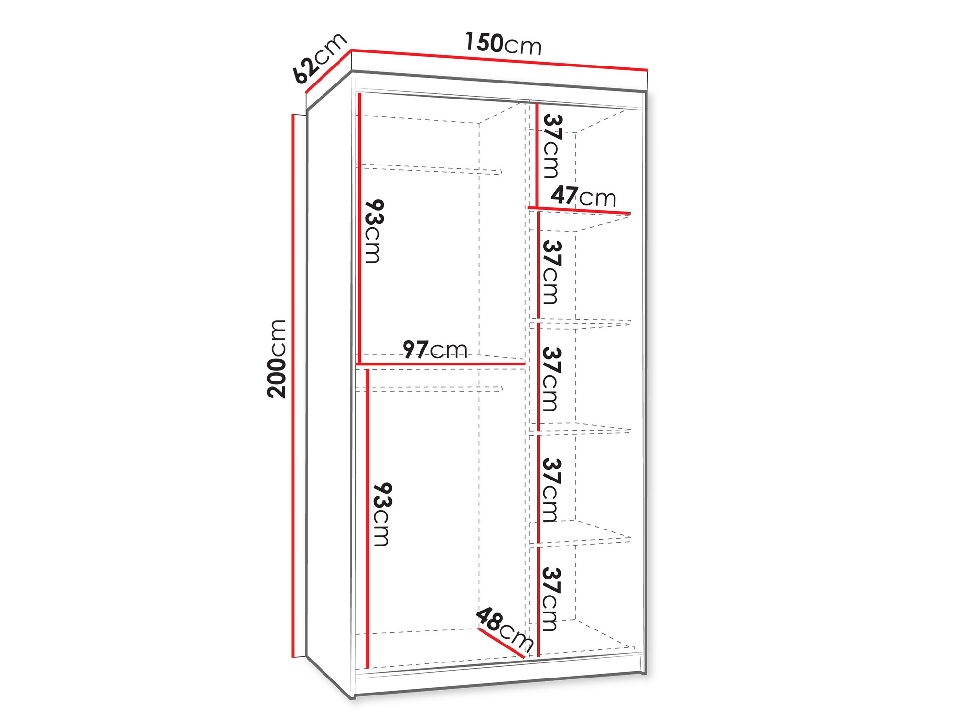 Ormar Hartford 502 (Crna)