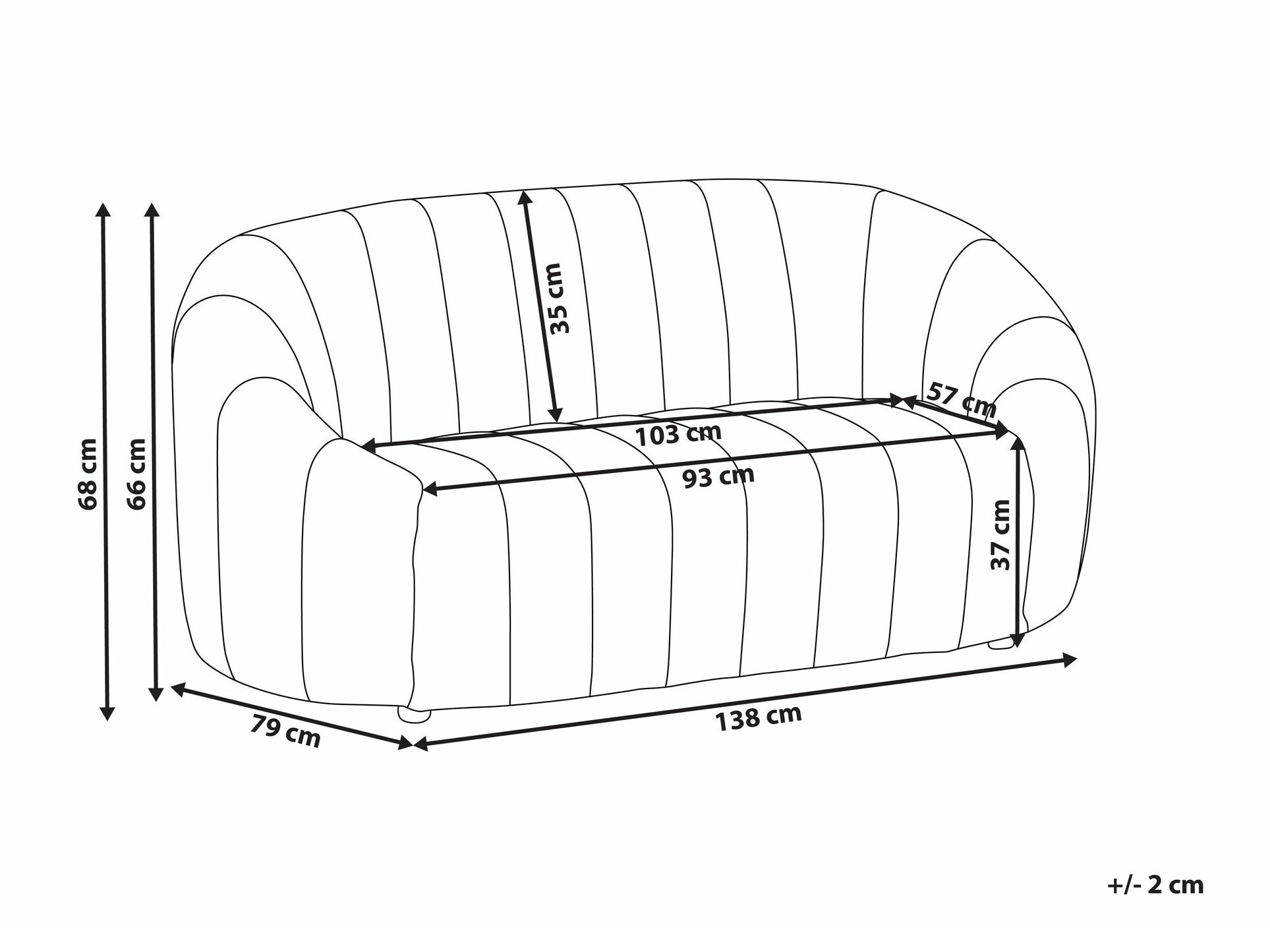 Kauč Berwyn 1269 (Bež)