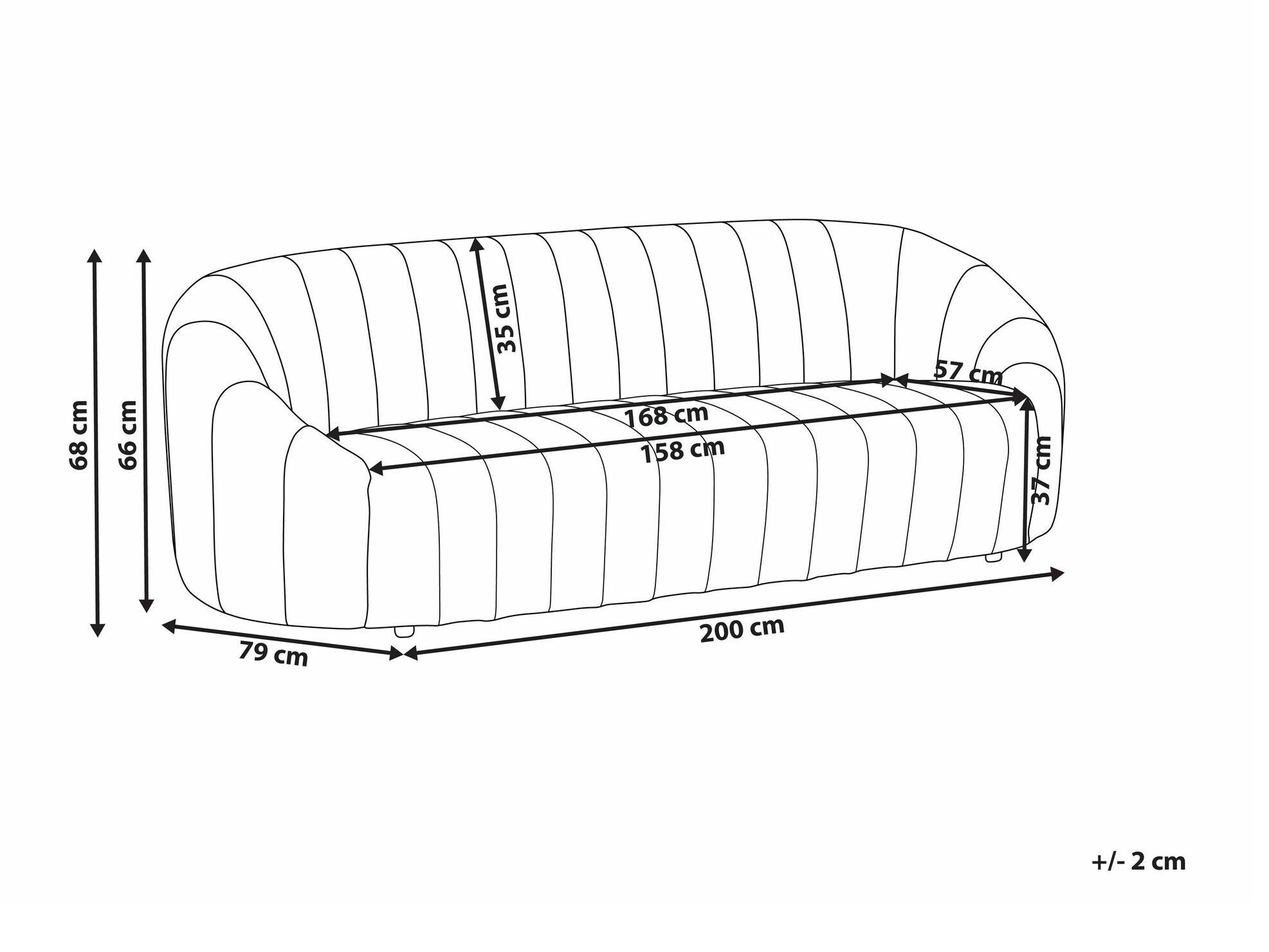 Kauč Berwyn 1270 (Bež)
