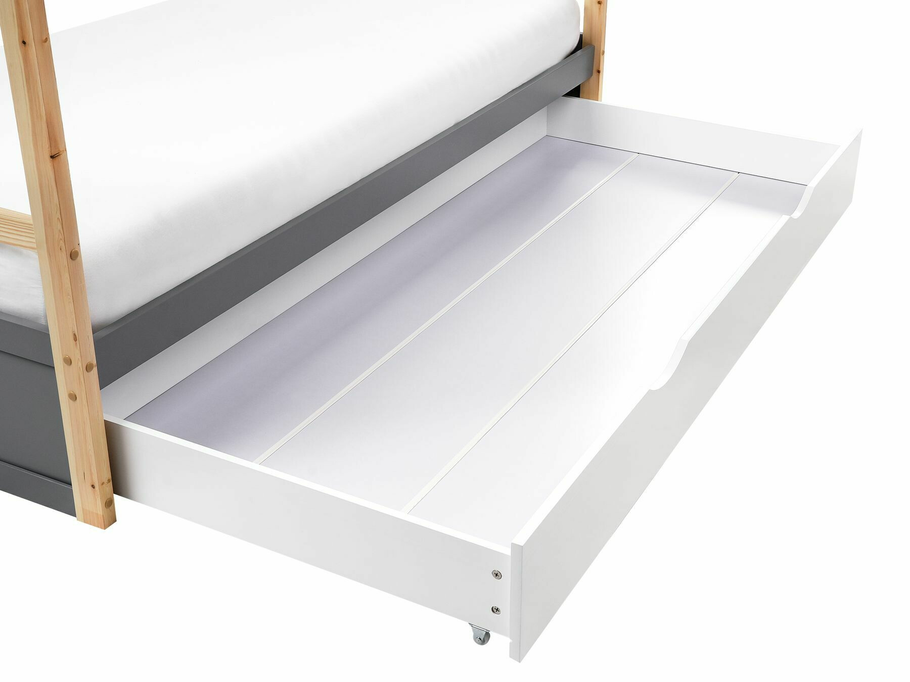 Krevet Berwyn 2652 (Siva + Svijetlo drvo)