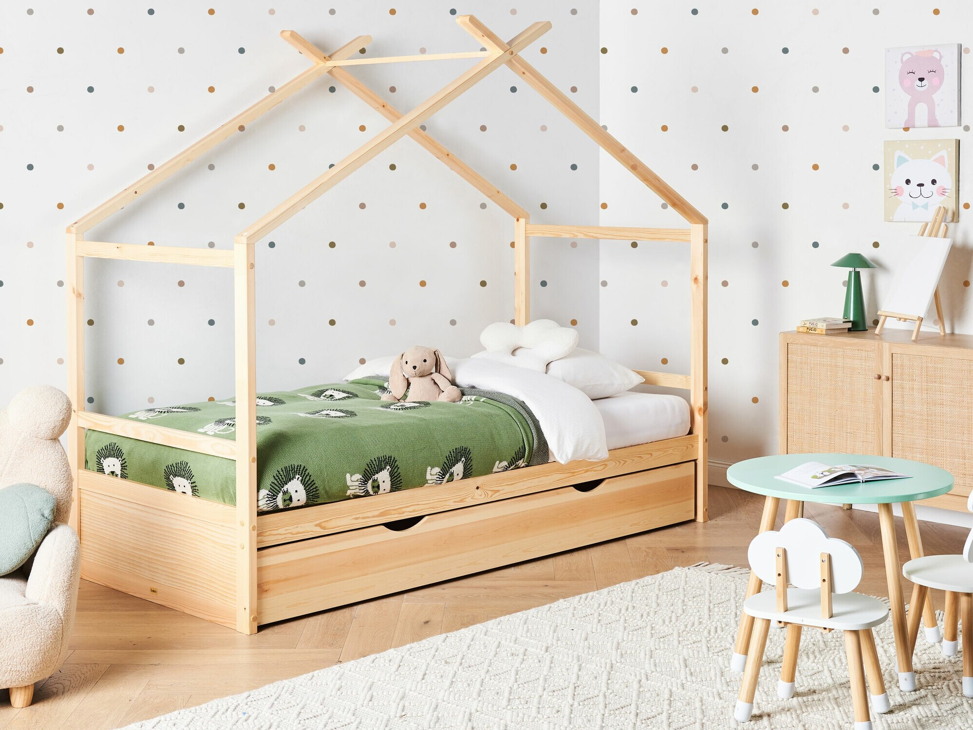 Krevet Berwyn 2652 (Svijetlo drvo)