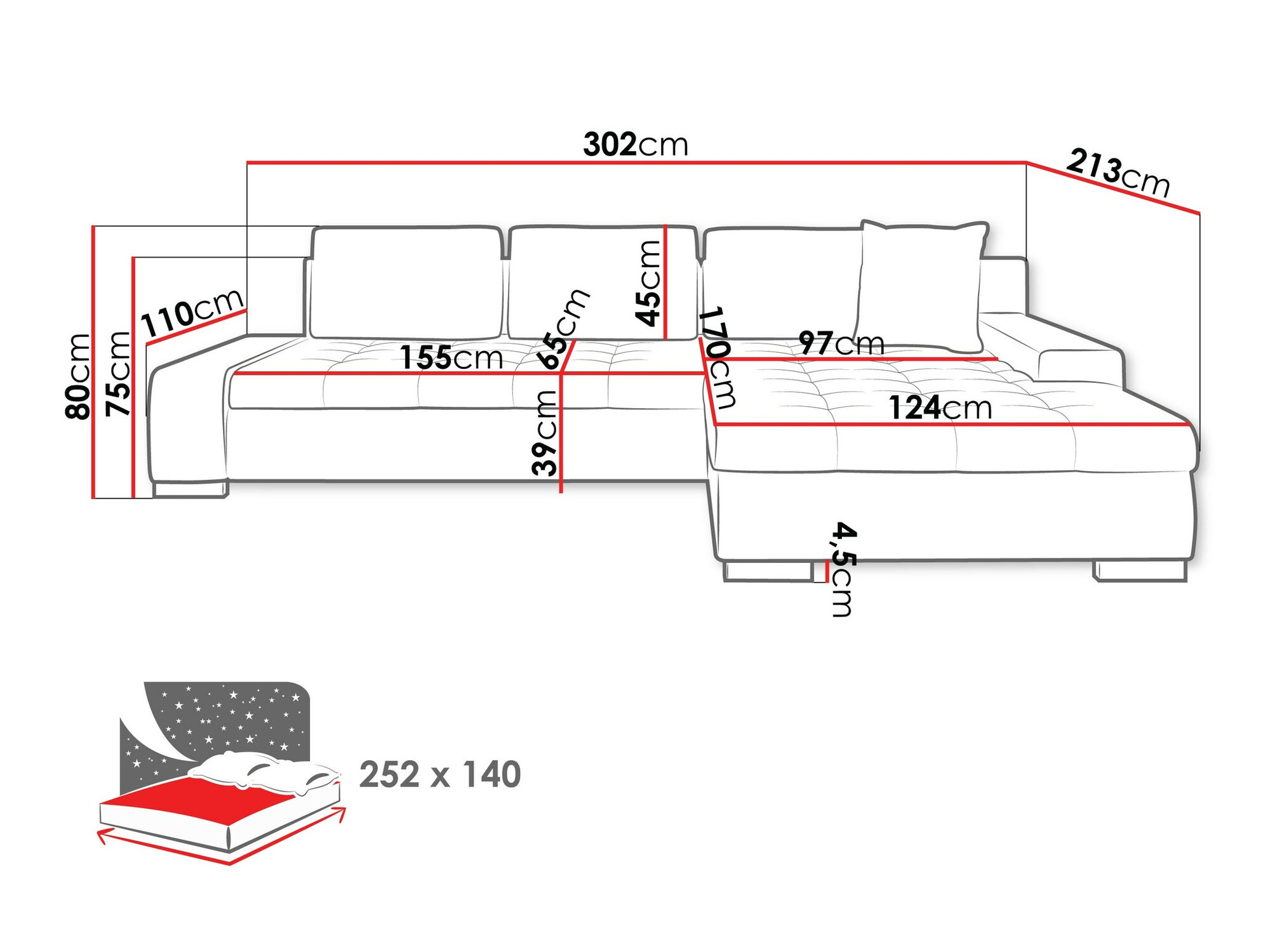 Kutna garnitura Comfivo 147 (Clara 215.02)