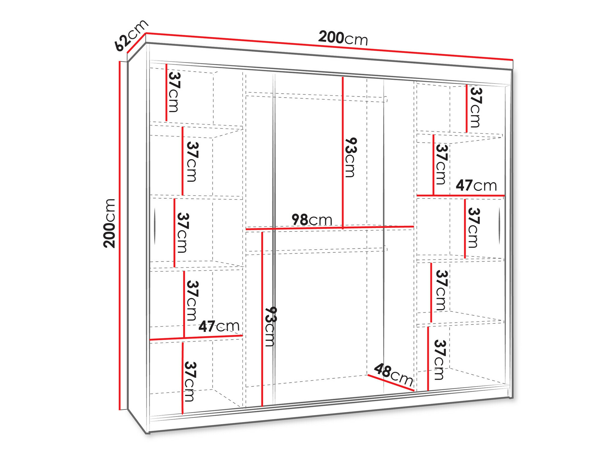 Ormar Hartford 507 (Crna)
