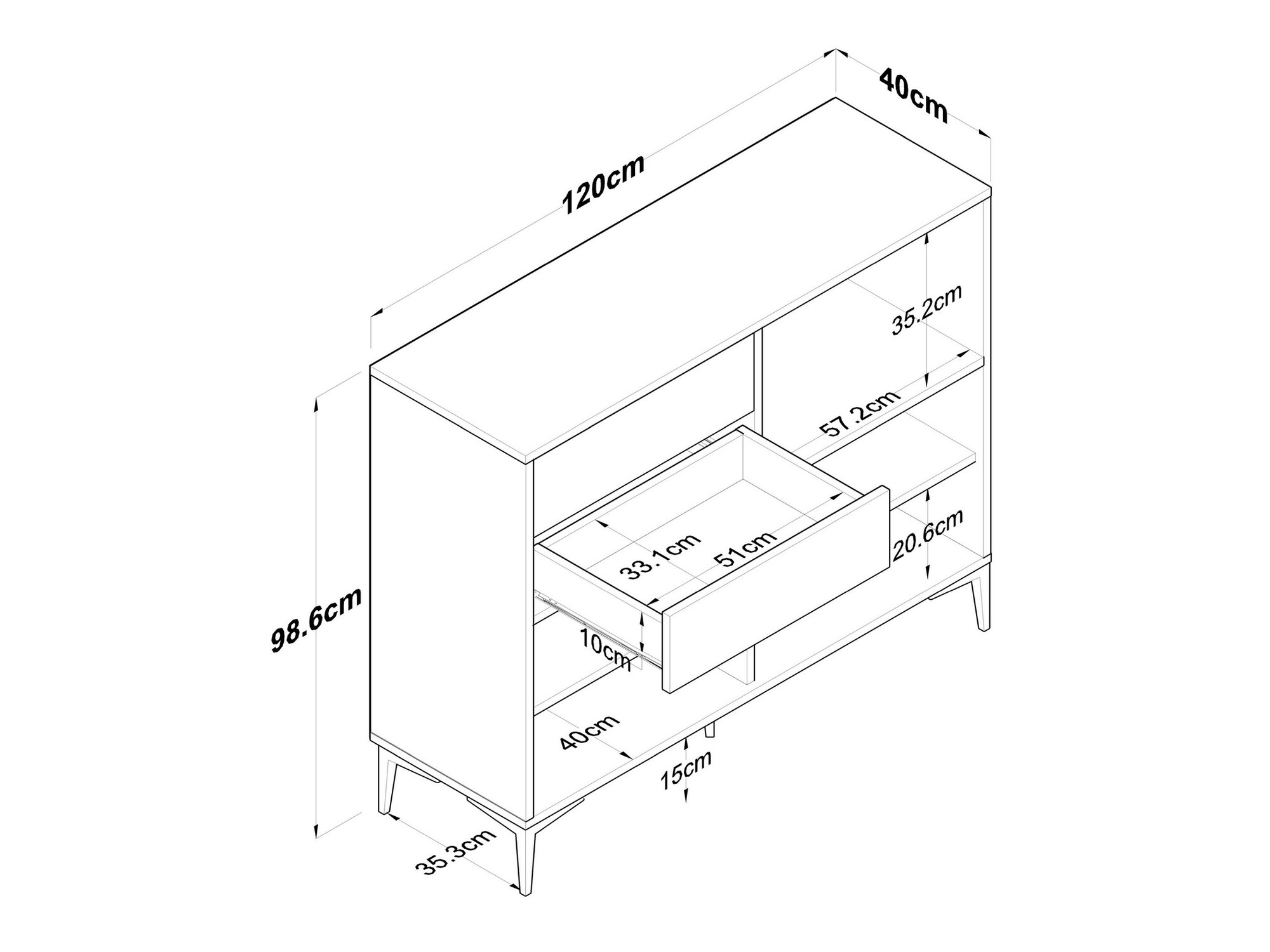 Multifunkcionalni namještaj Kailua 2485