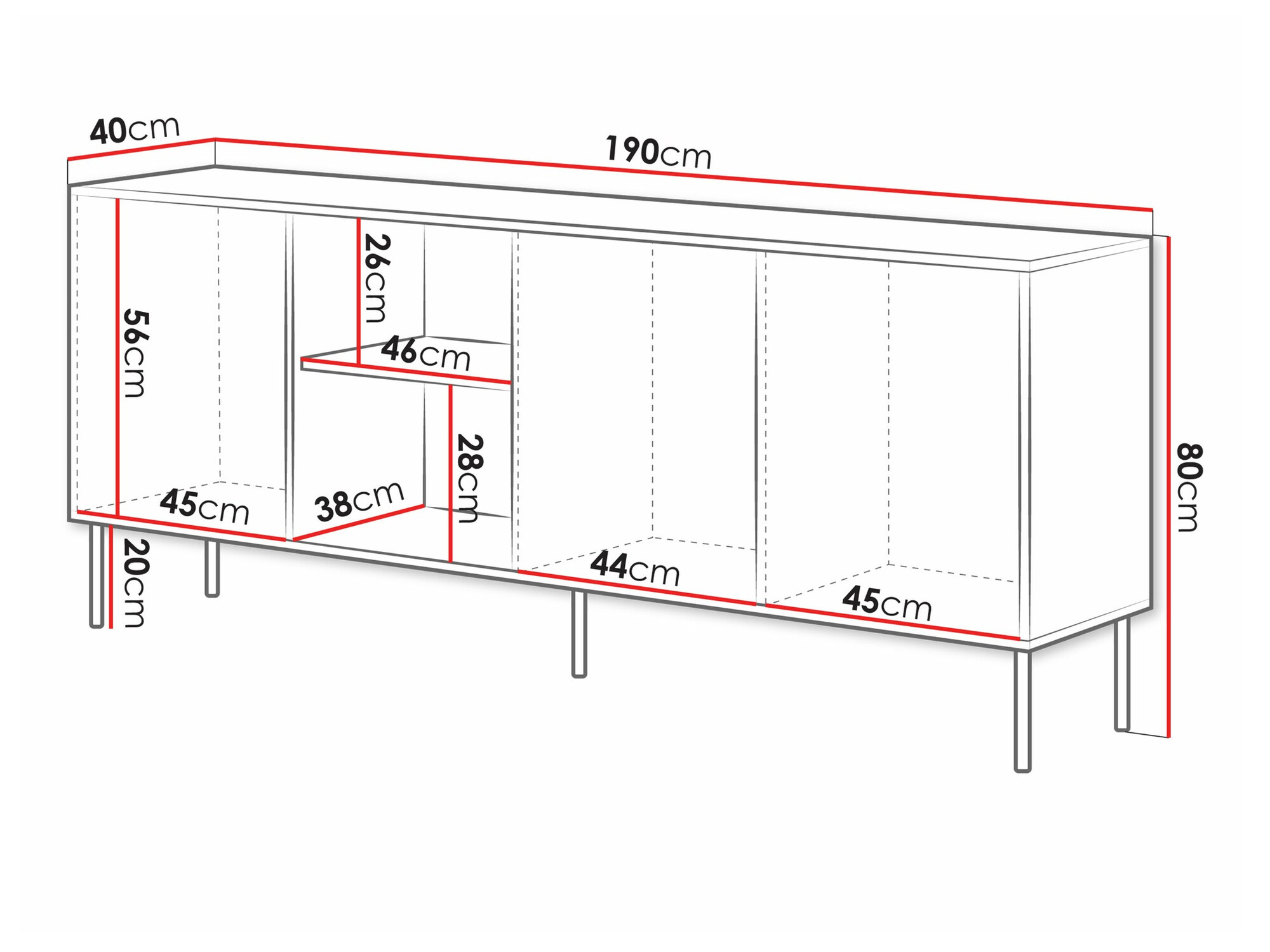 Ormarić Monevare 101 (Crna + Hrast Wotan)