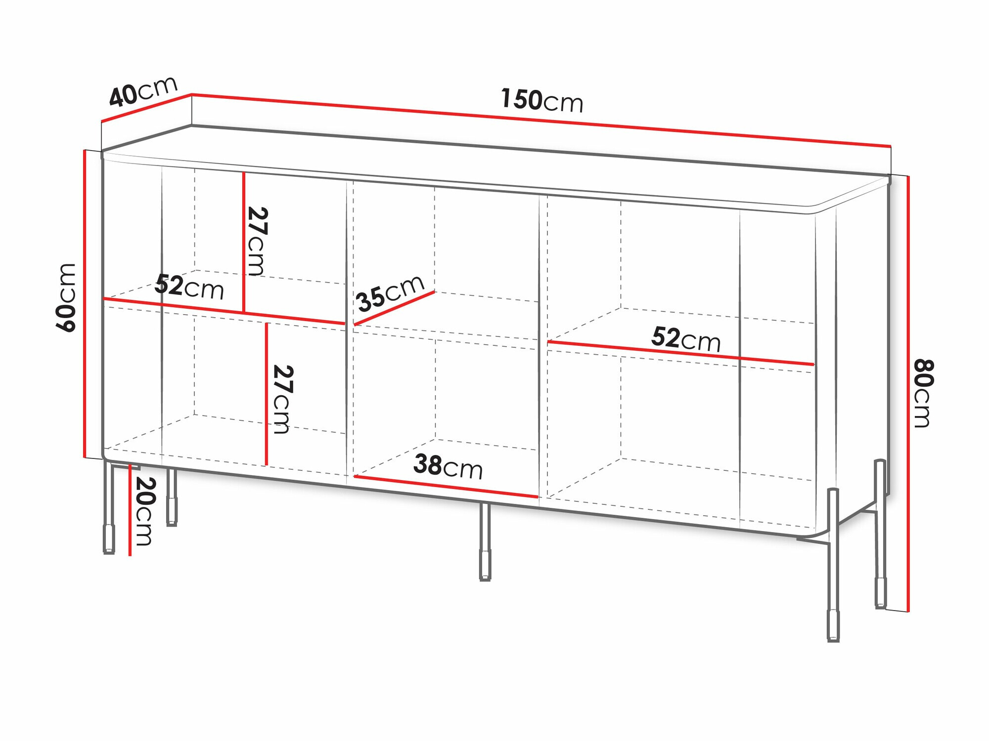 Ormarić Nobilitas (Crna)