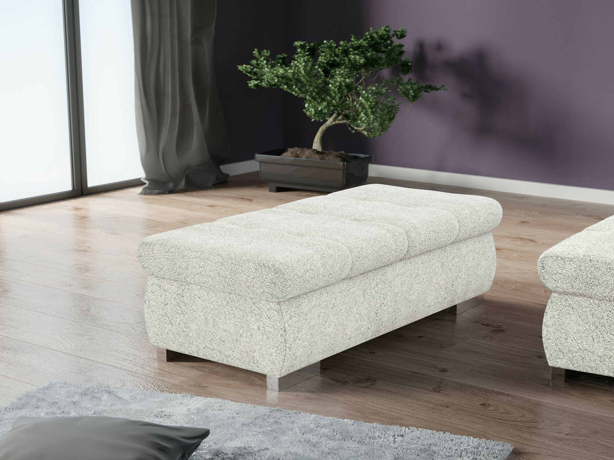 Tapecirana klupa Comfivo 123 (Coral 70)