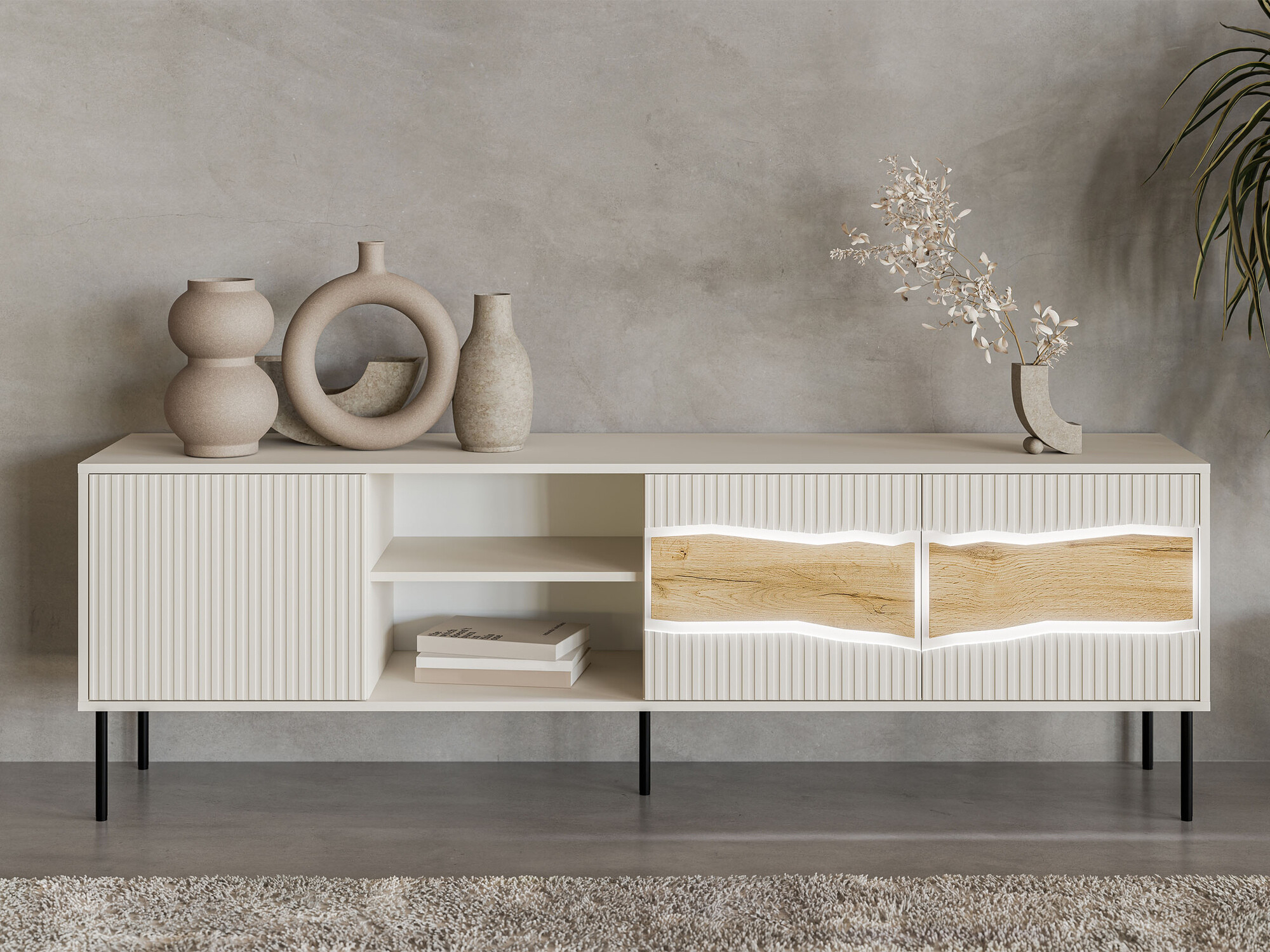 TV stol Monevare 102 (Hrast Wotan + Kašmir)