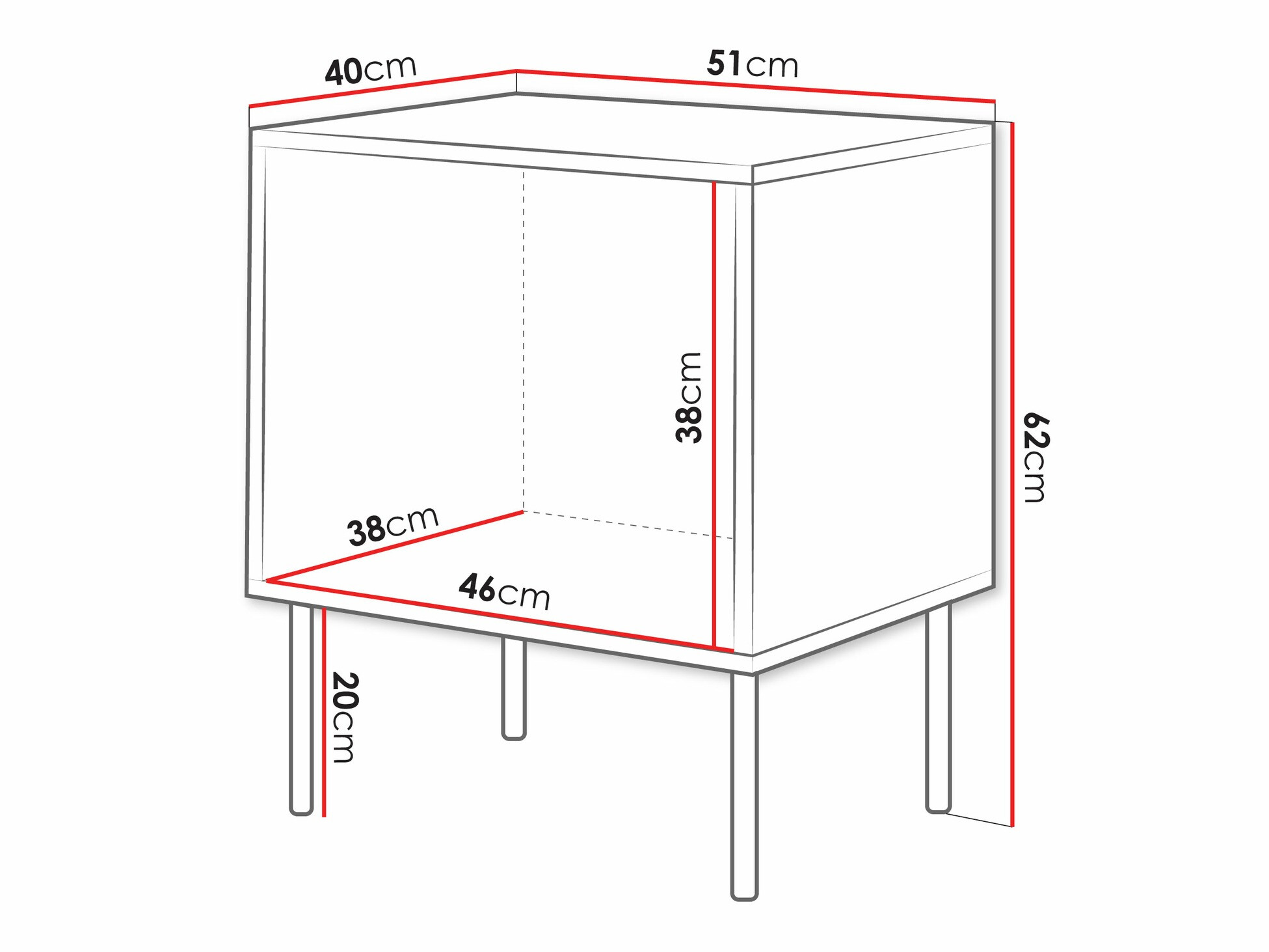 Set noćnih ormarića Monevare 104 (Hrast Wotan + Kašmir)
