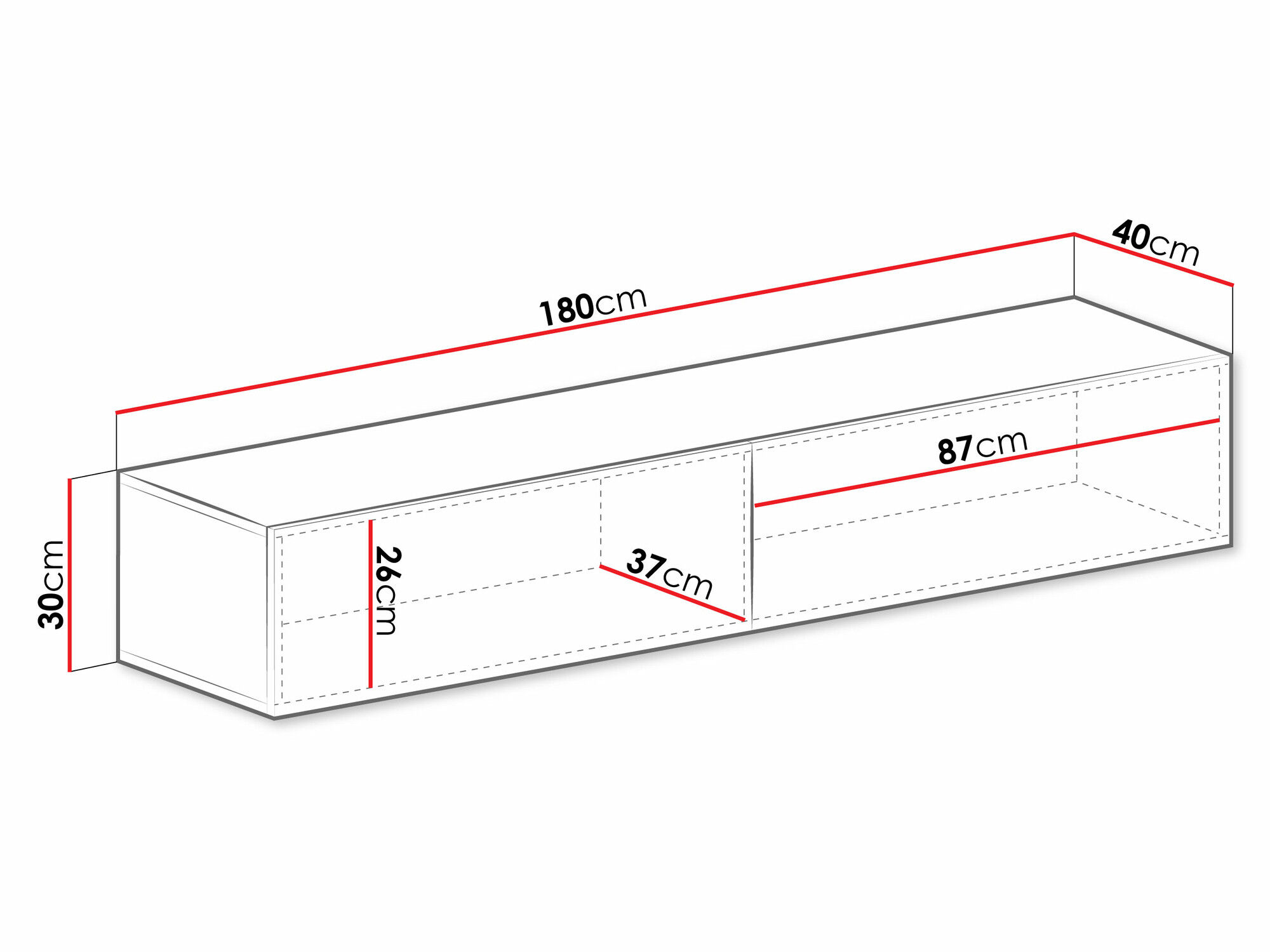 TV stol Venenou 123 (Wotan hrast)