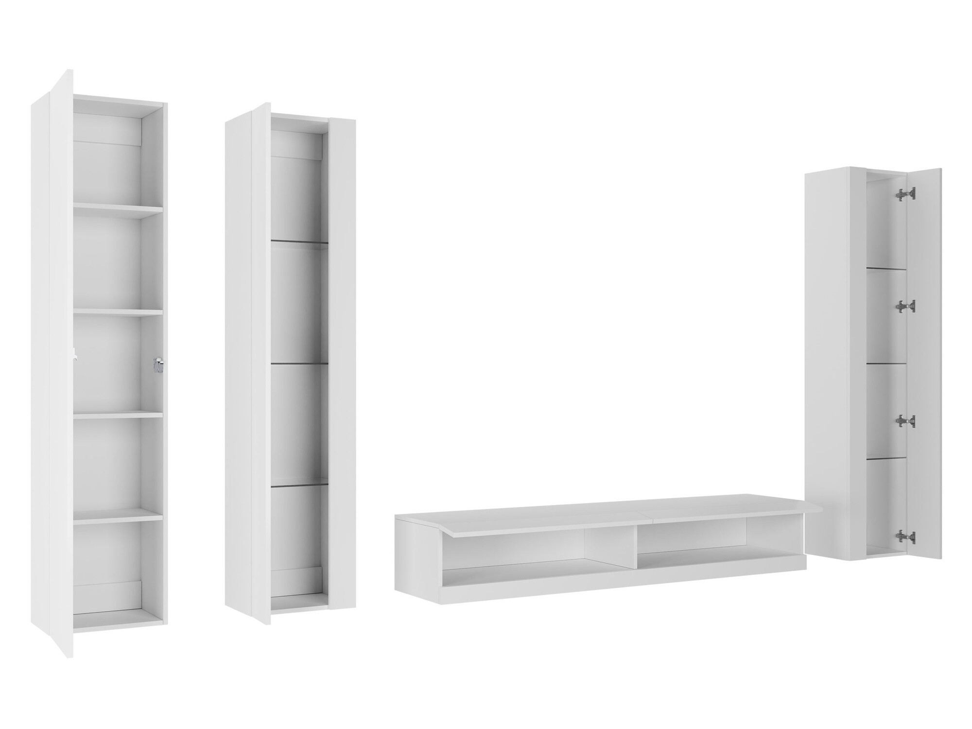 Dnevni boravak Venenou 116 (Bijela + Sjajno bijela)