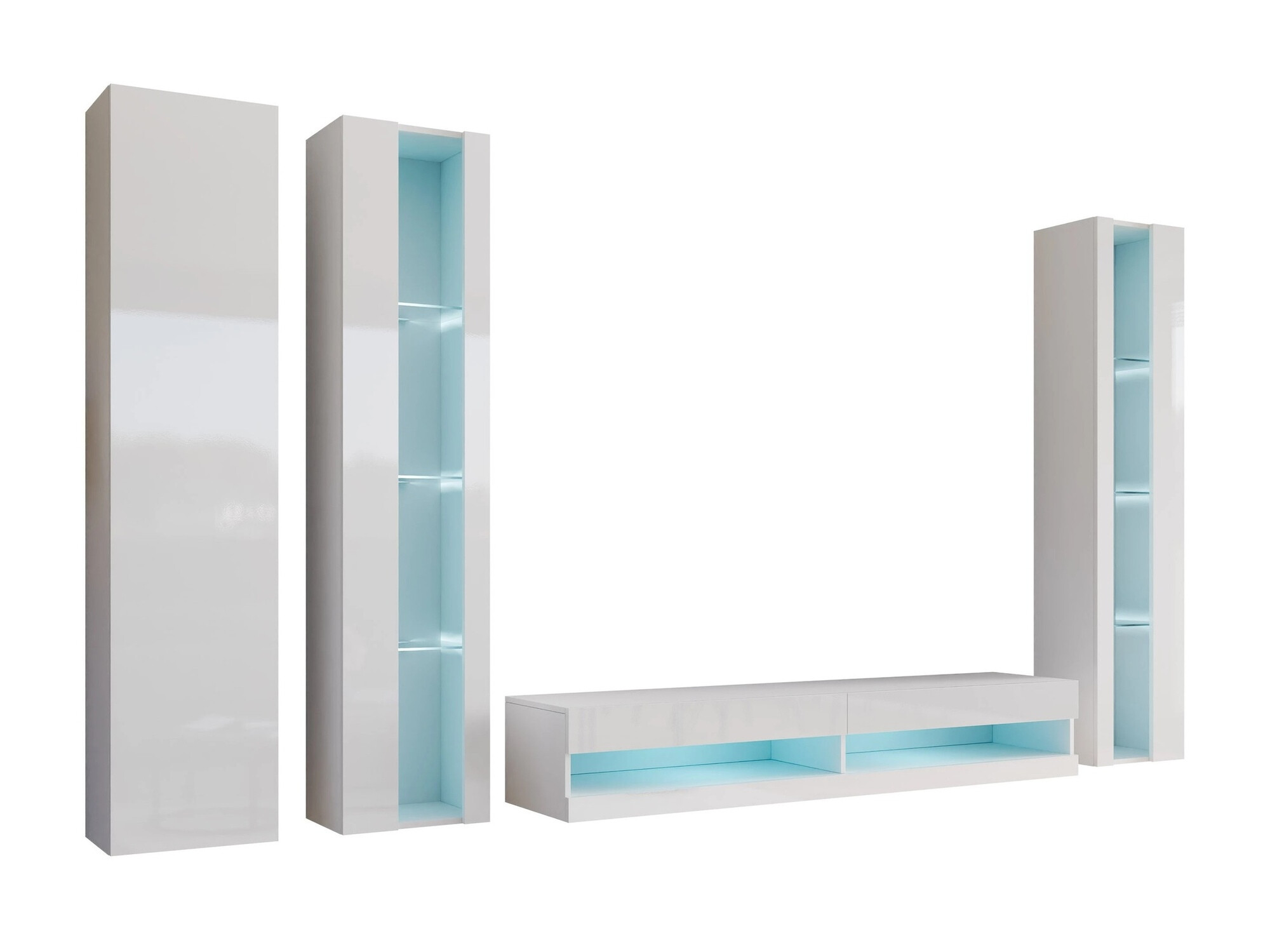 Dnevni boravak Venenou 116 (Bijela + Sjajno bijela)