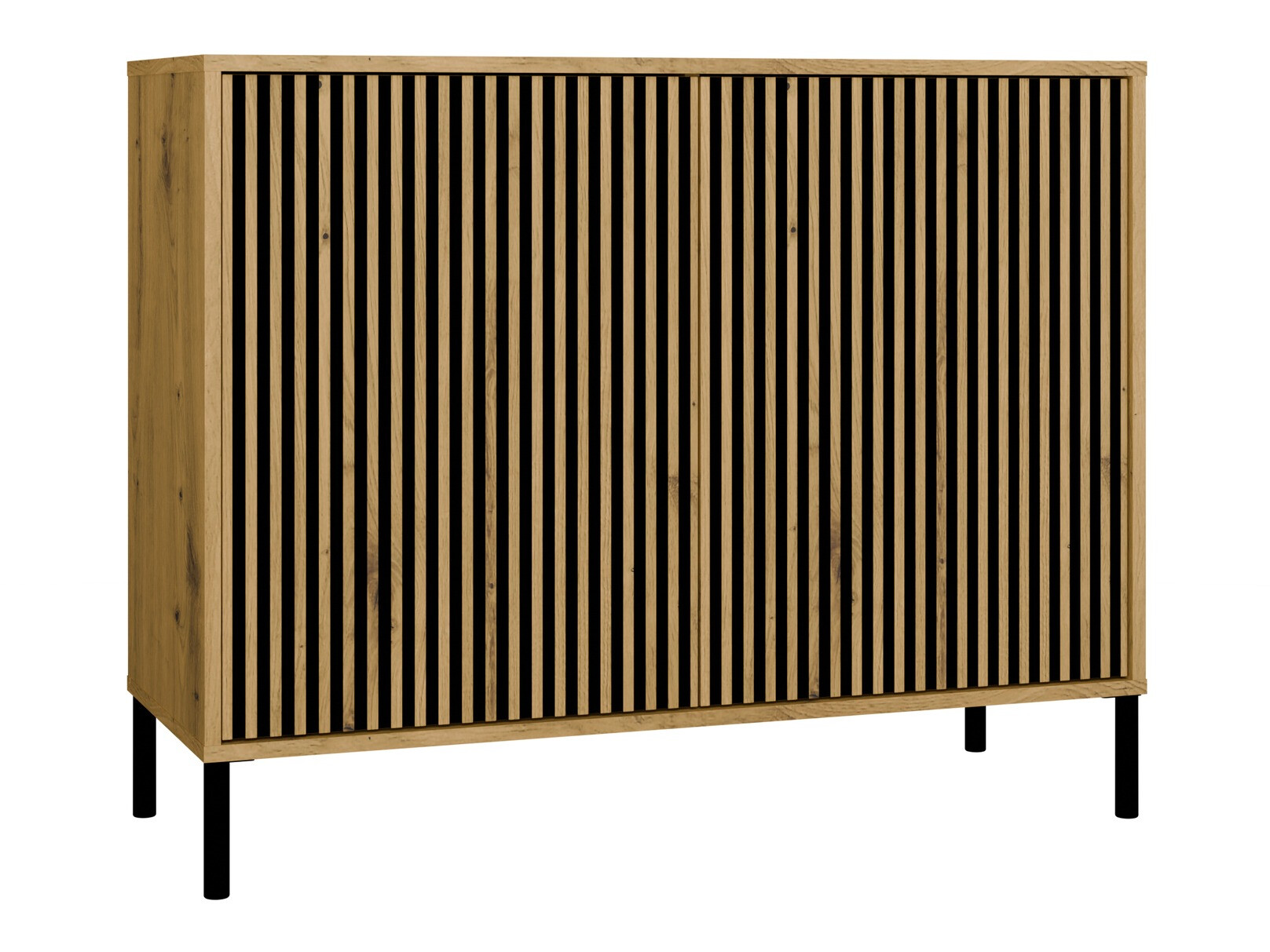 Ormarić Orlsone 108 (Crna + Hrast Artisan)