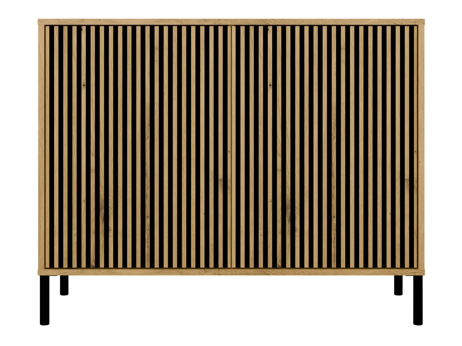 Ormarić Orlsone 108 (Crna + Hrast Artisan)