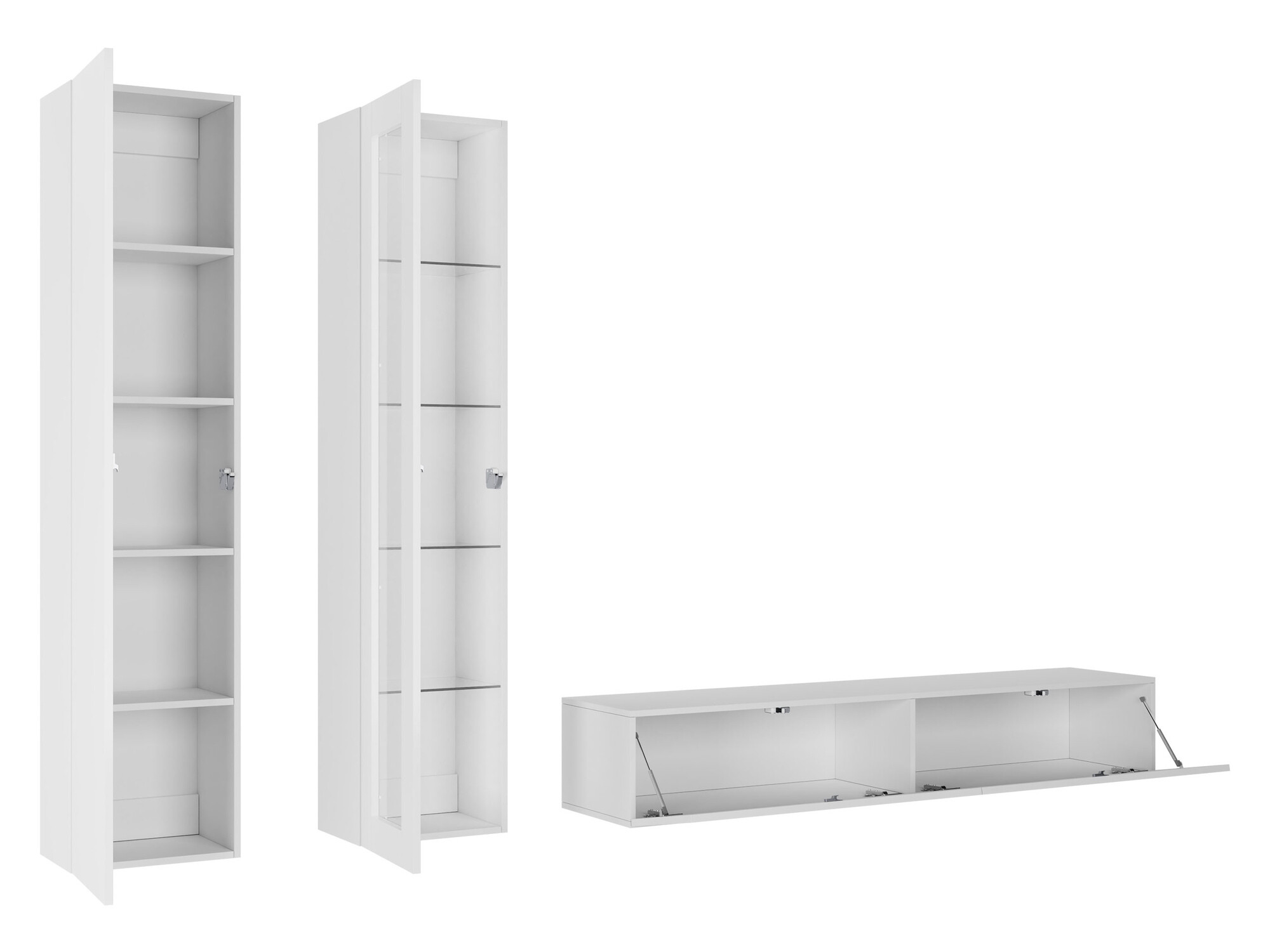 Set za dnevni boravak Venenou 102 (Bijela + Sjajno bijela)