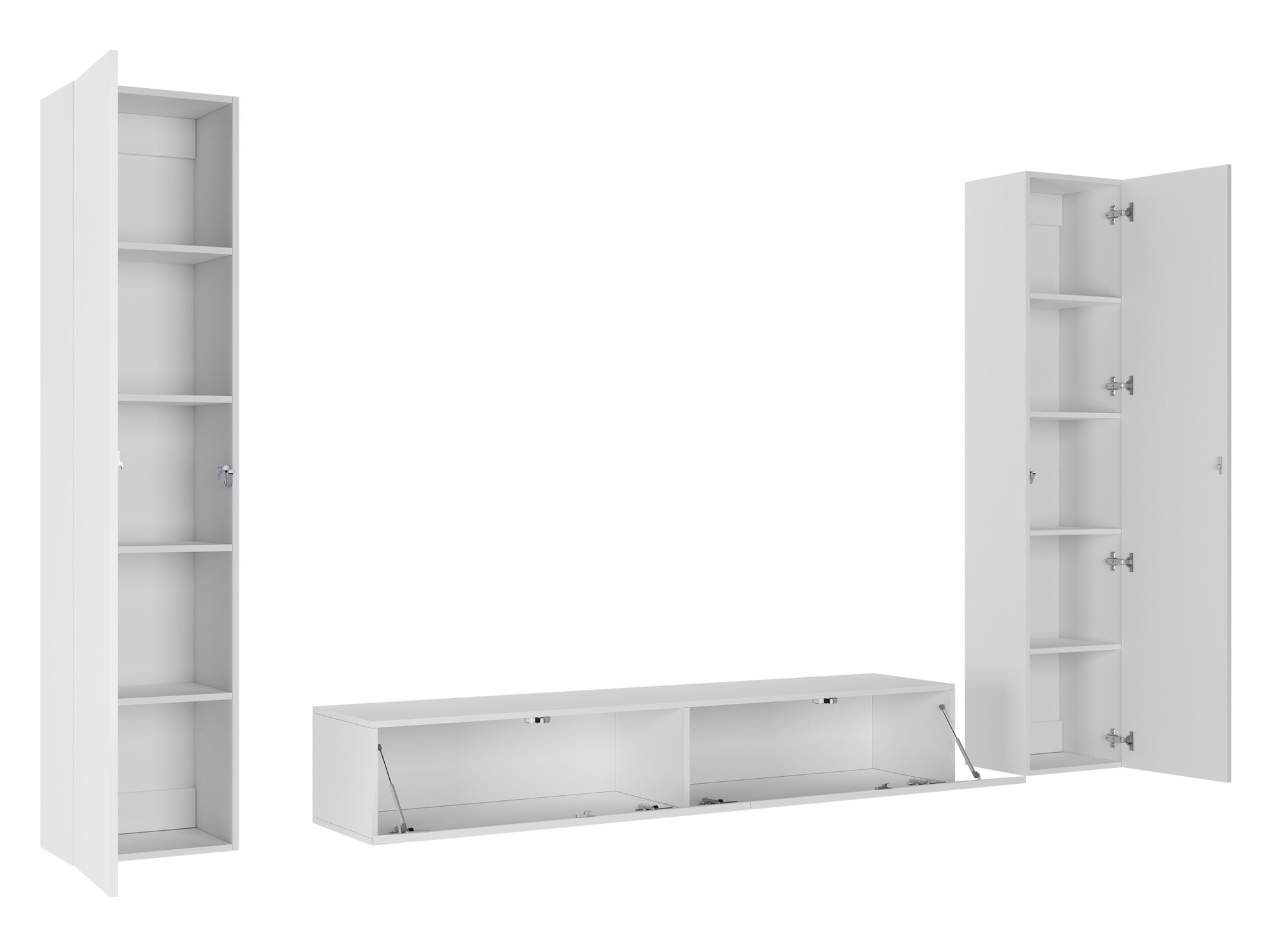 Set za dnevni boravak Venenou 103 (Bijela + Sjajno bijela)