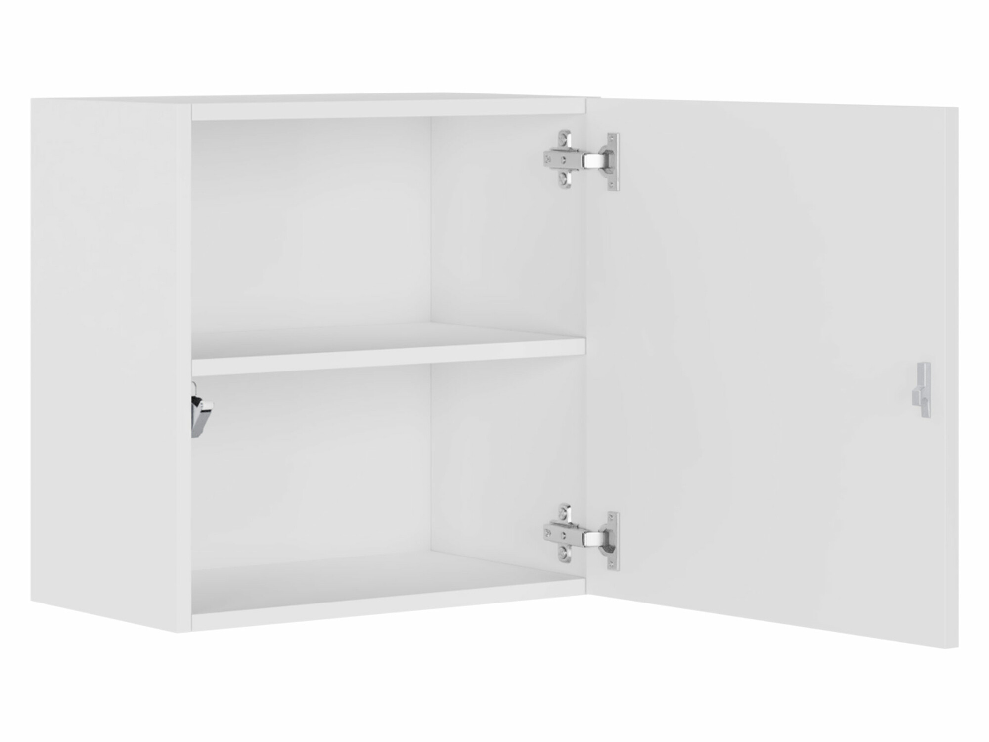 Zidni ormarić Vilrin I (Bijela + Sjajno bijela)