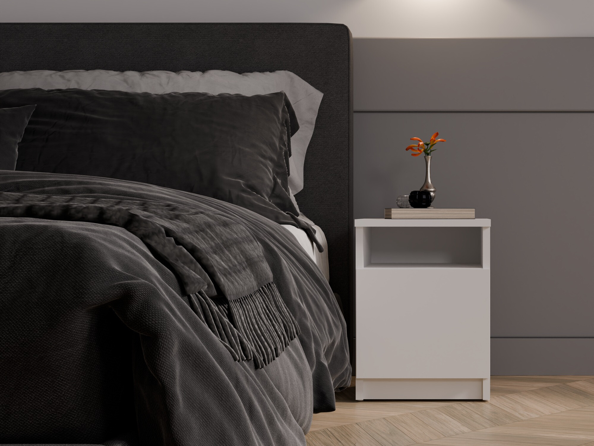 Noćni ormarić Mandeville 305 (Bijela)