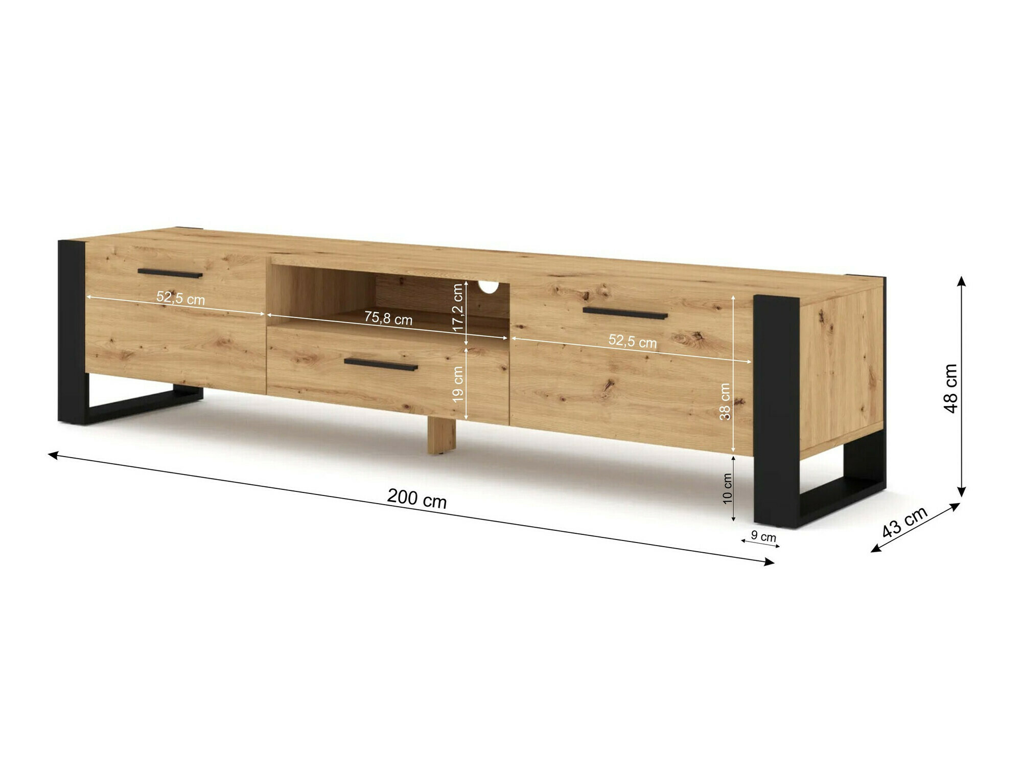 TV stol Cordoro 101 (Tamno drvo)