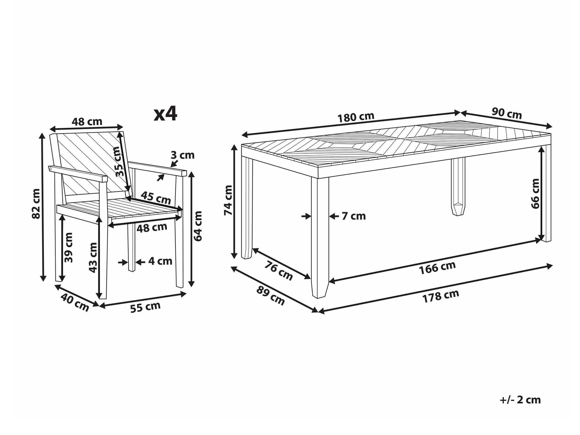 Set stola i stolica Camenou 108