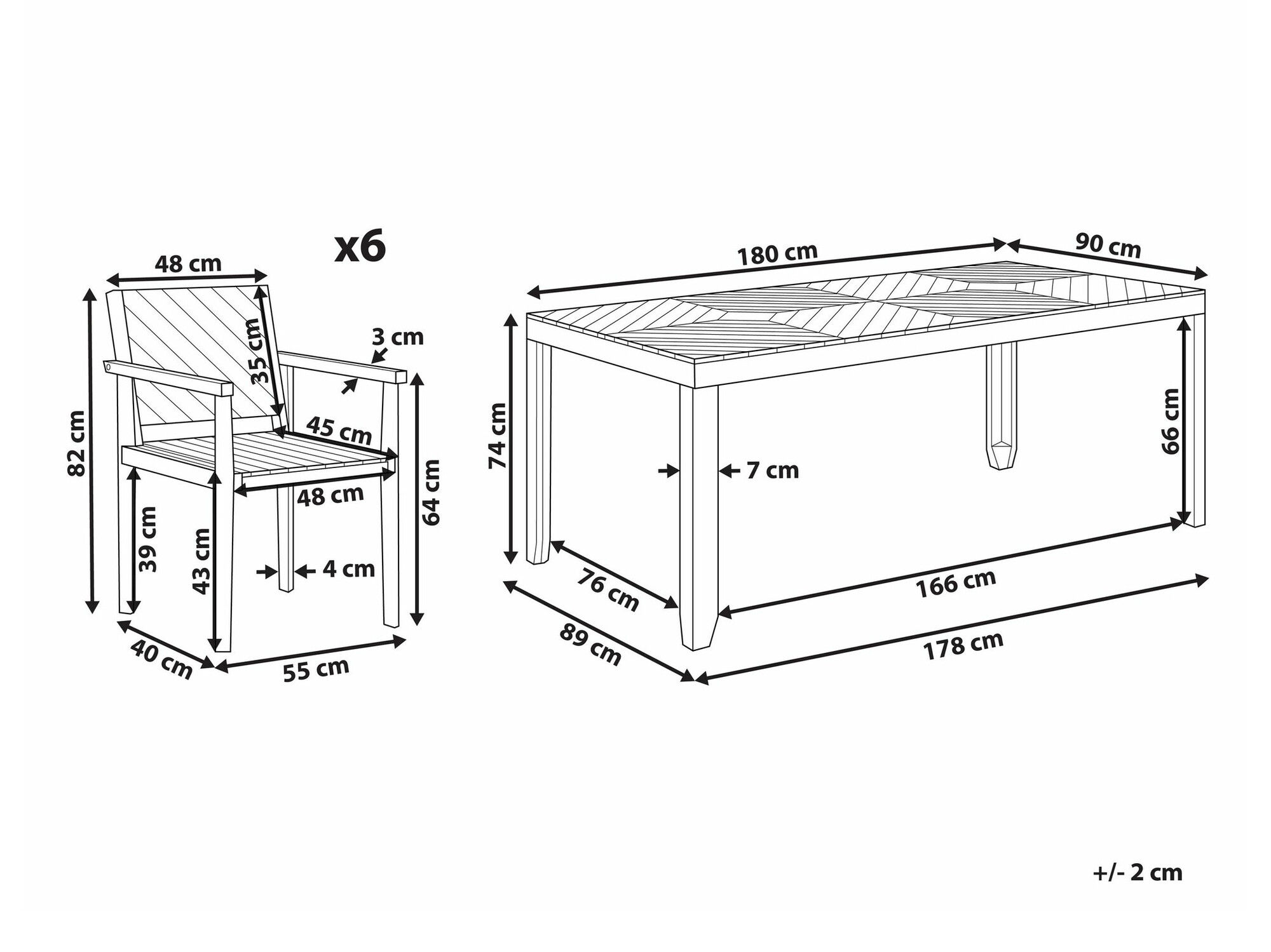 Set stola i stolica Camenou 109