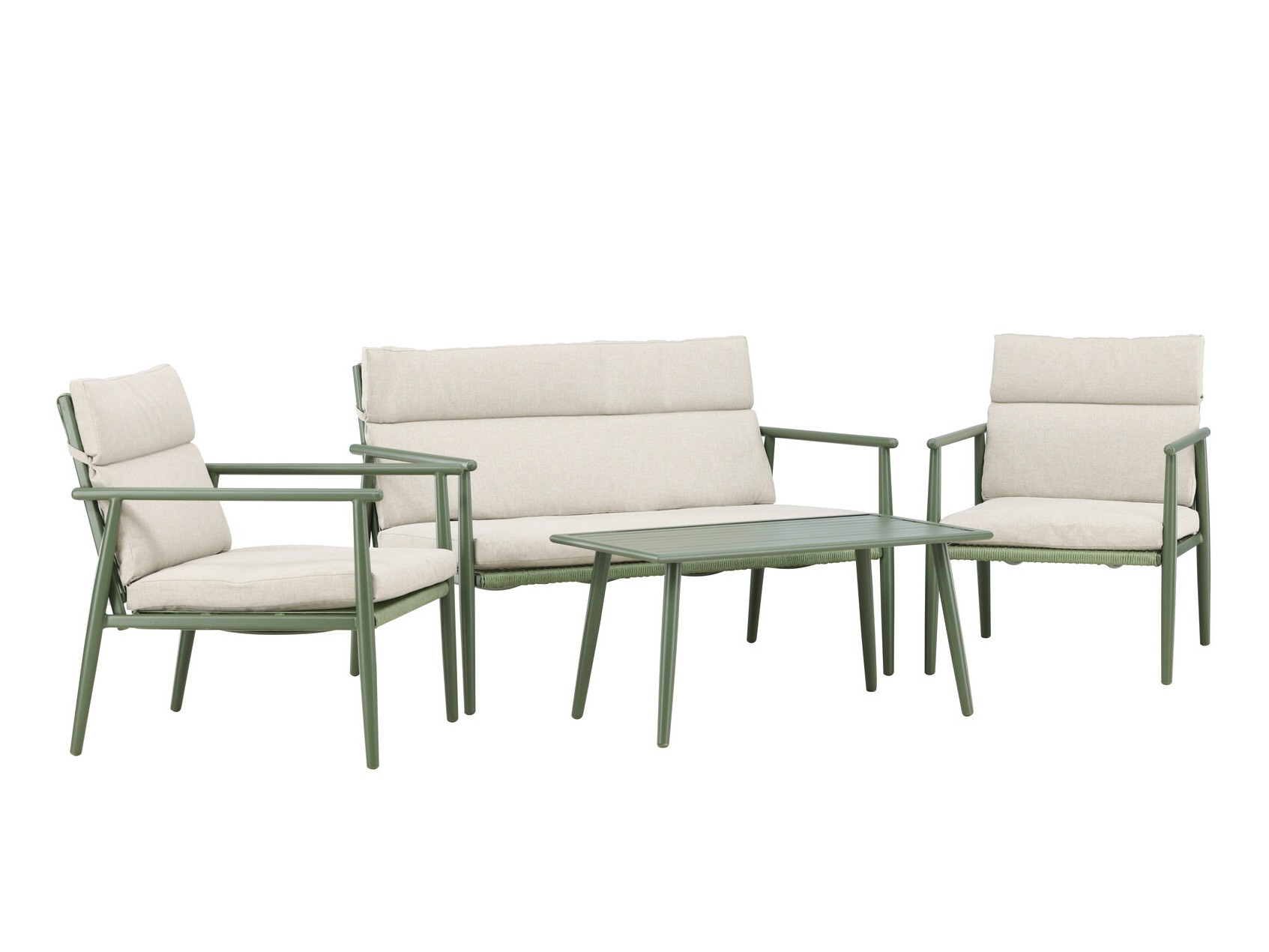 Set vrtnog namještaja Dallas 4831 (Zelena + Bež)