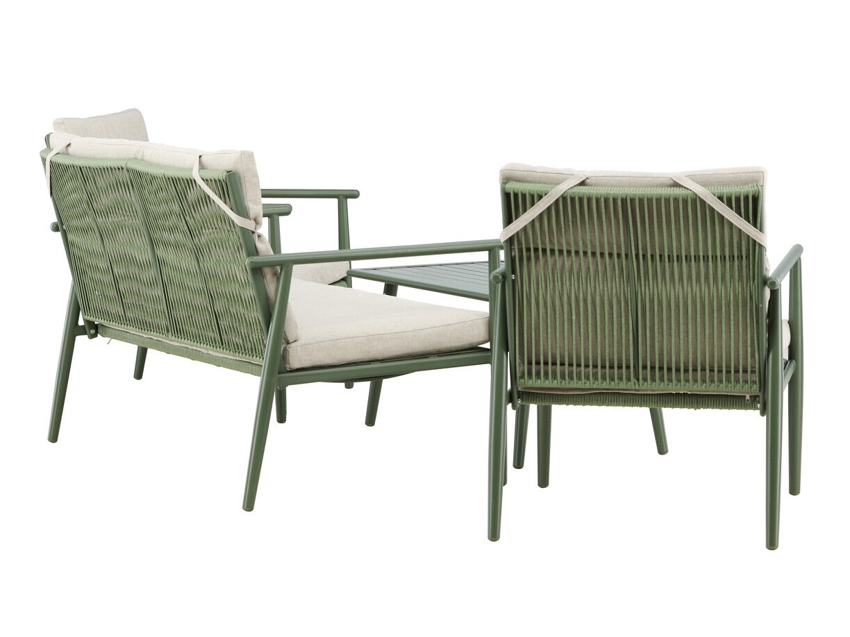 Set vrtnog namještaja Dallas 4831 (Zelena + Bež)