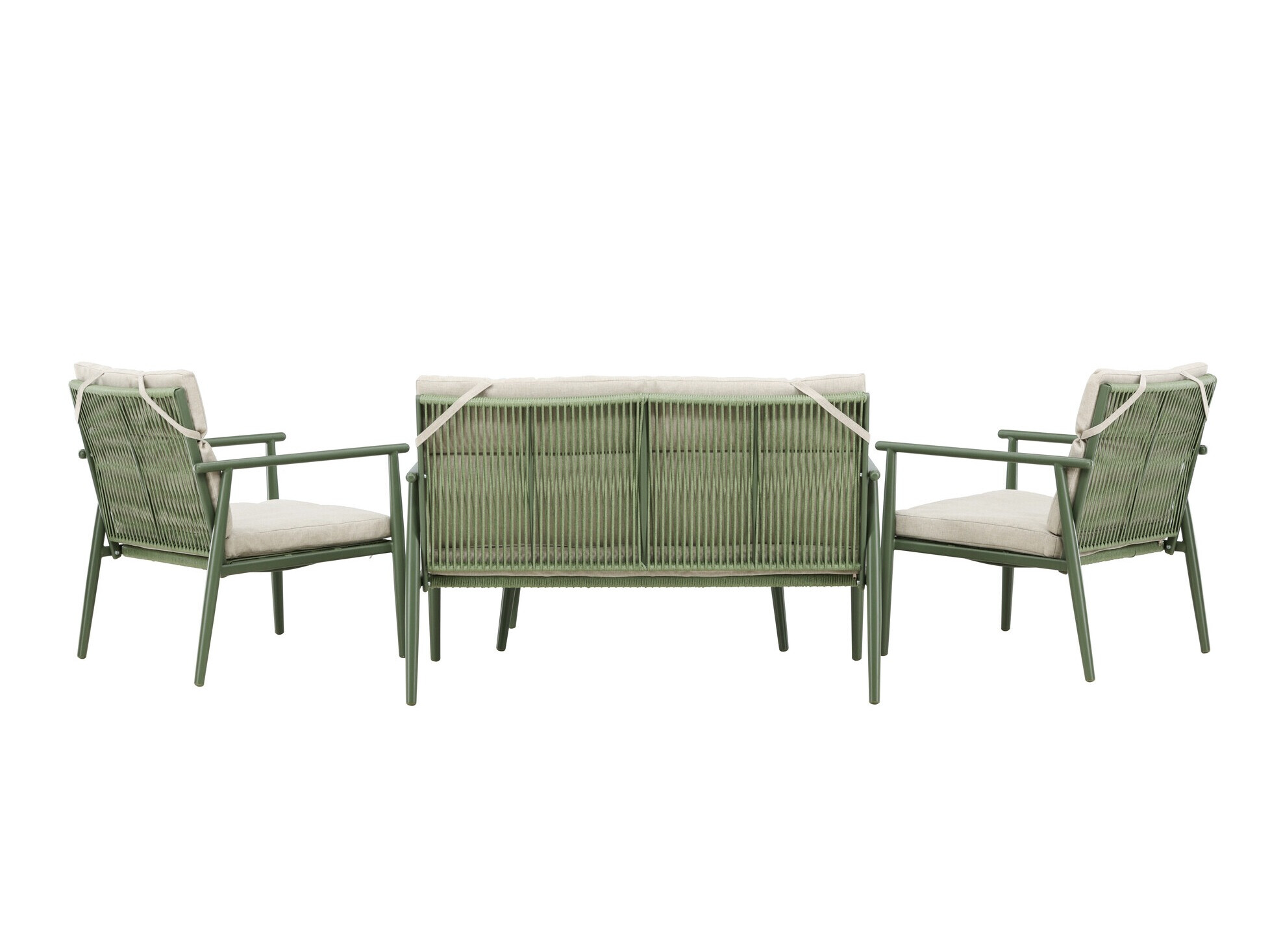 Set vrtnog namještaja Dallas 4831 (Zelena + Bež)