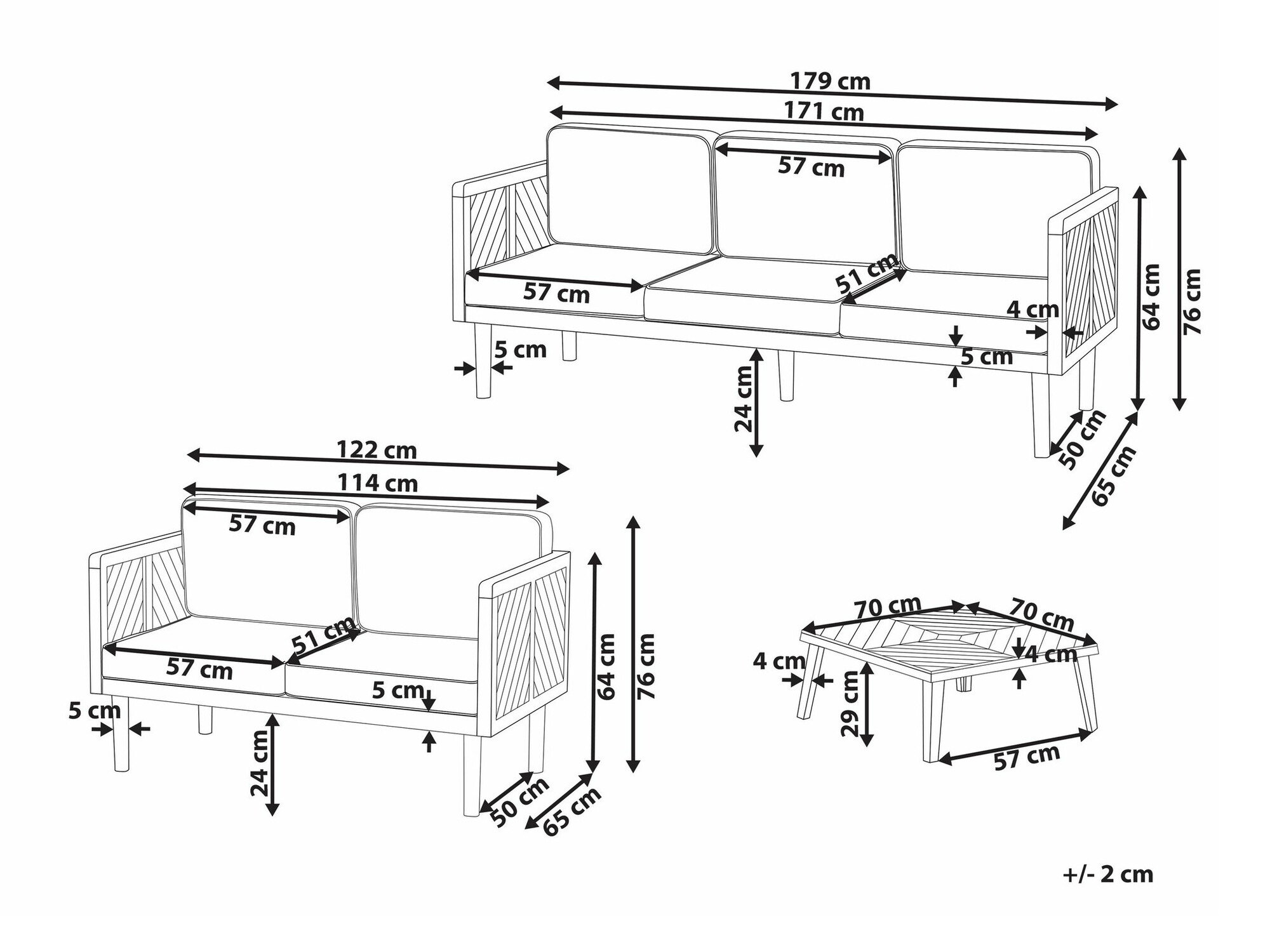 Vrtni namještaj Camenou 111