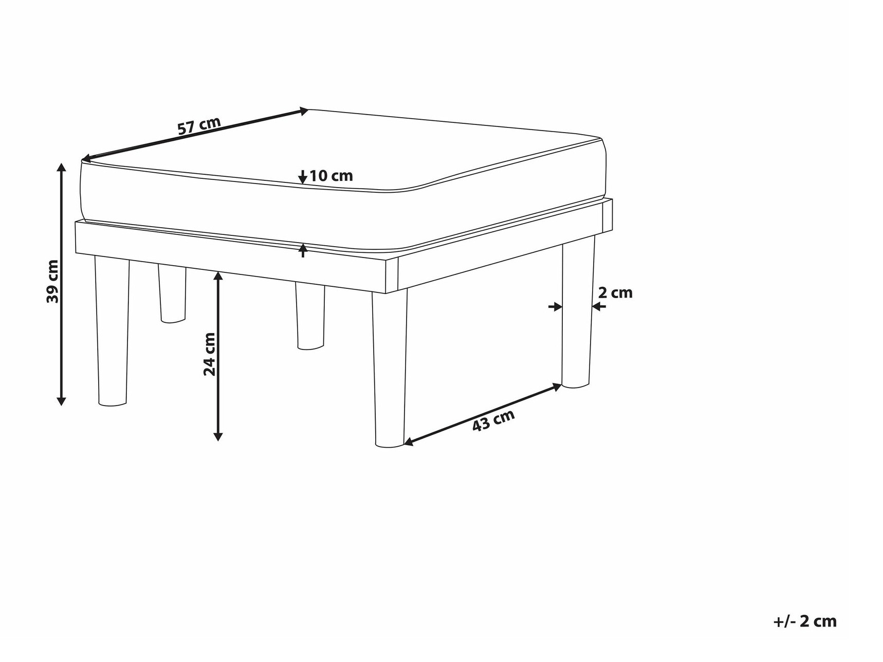 Vrtni tabure Camenou 101