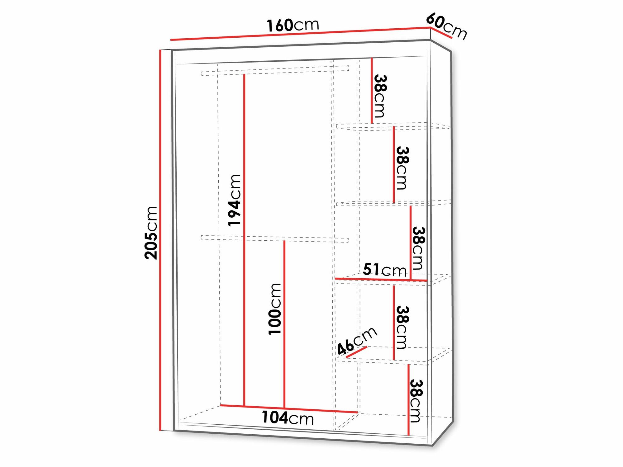 Ormar Apopka 103 (Bijela)