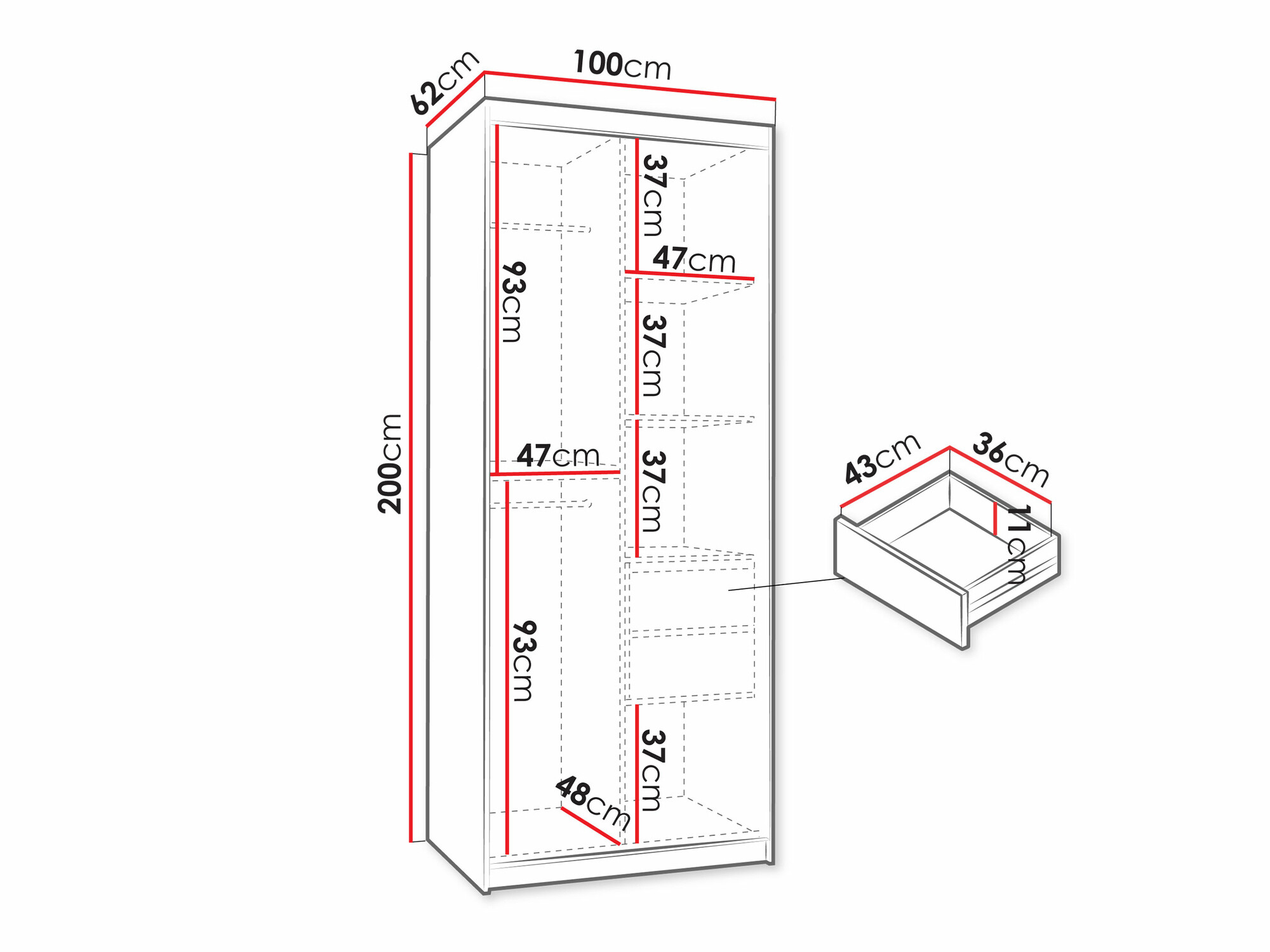 Ormar Hartford 498 (Bijela)