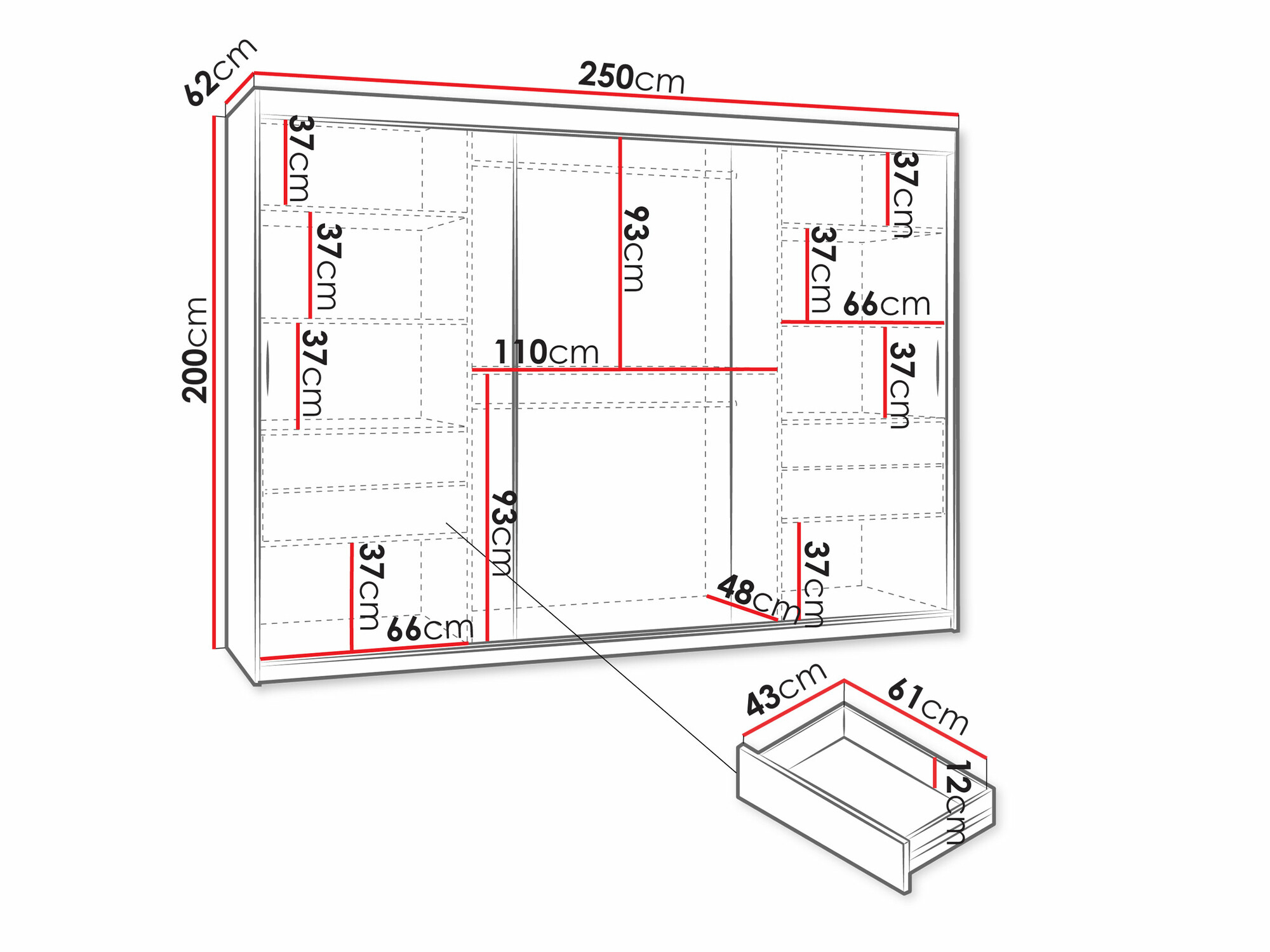 Ormar Hartford 508 (Bijela)