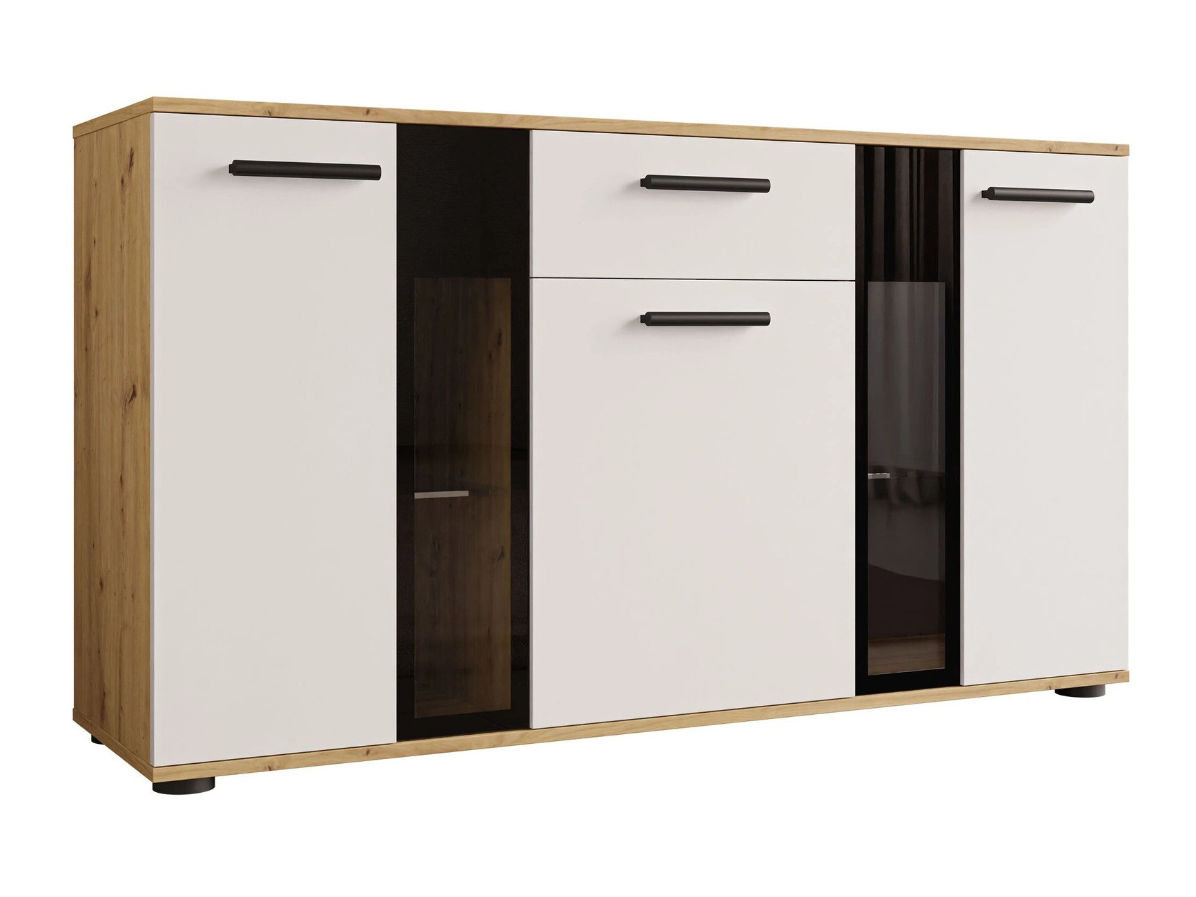 Komoda Genio (Artrisan hrast + Bijela)