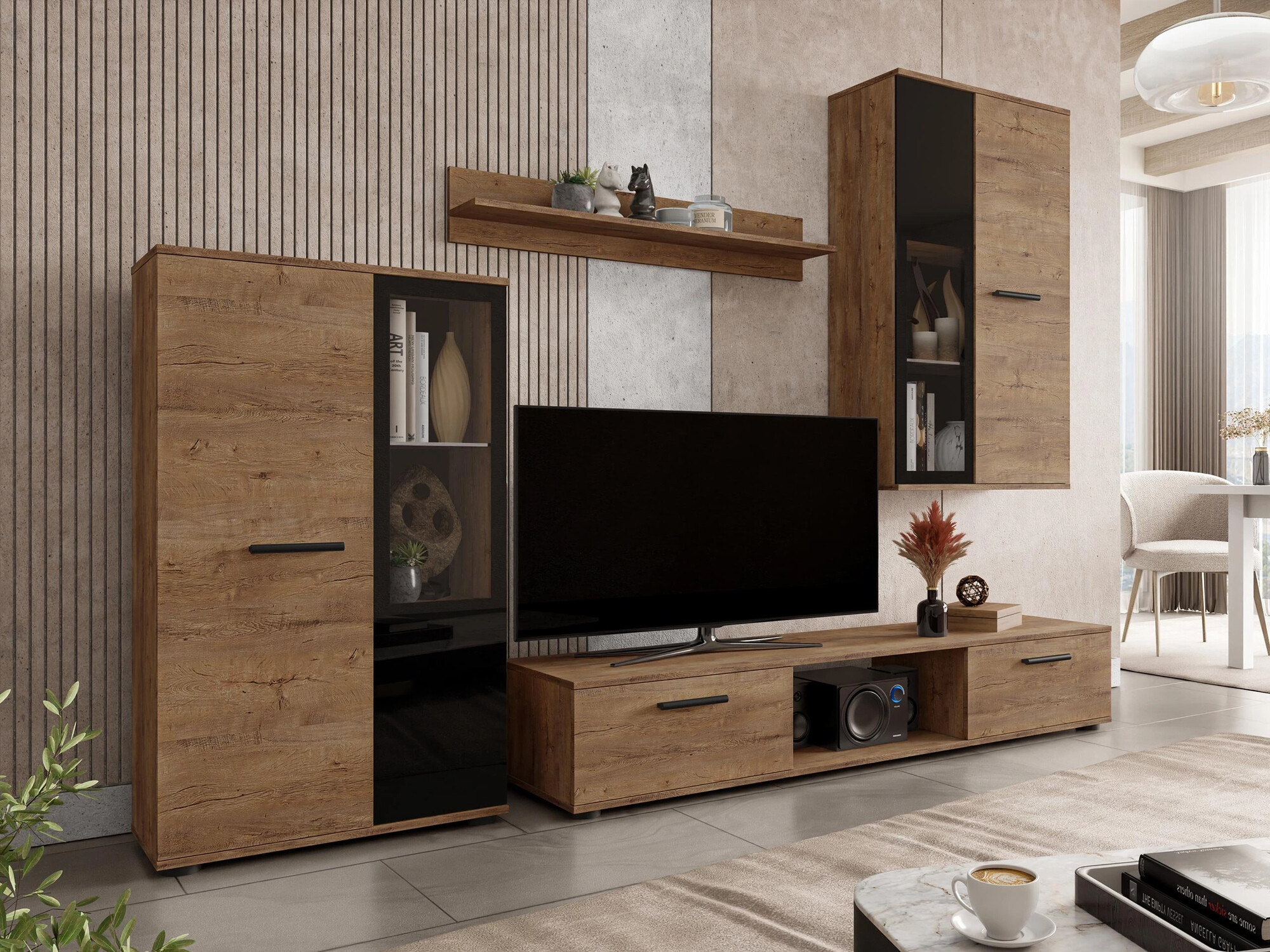 Set za dnevni boravak Genio (Hrast Lefkas)