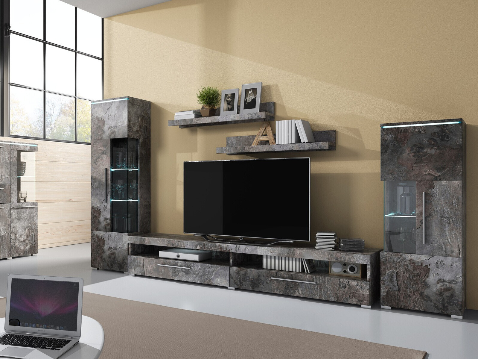 TV stol Torvire 111 (Tamni beton)